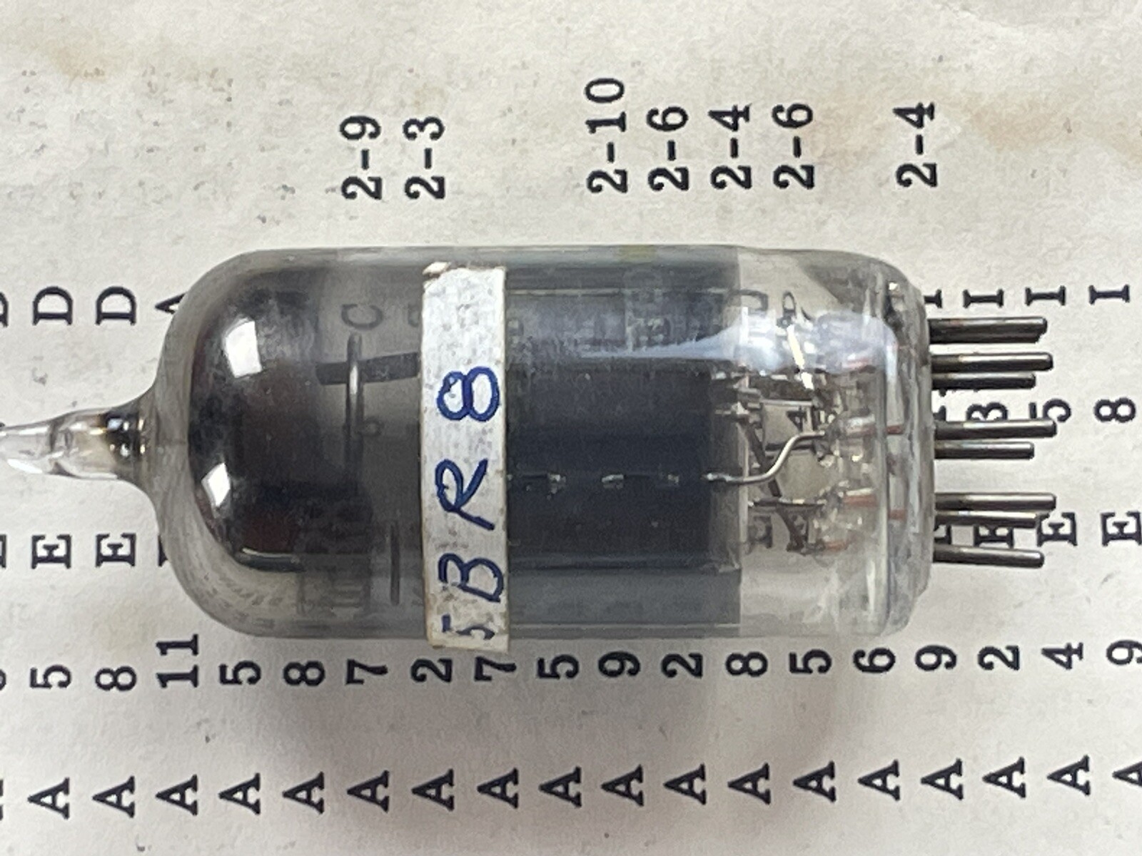 5br8 Philco Vintage Vacuum Tube Test Strong 1950S Green Glass