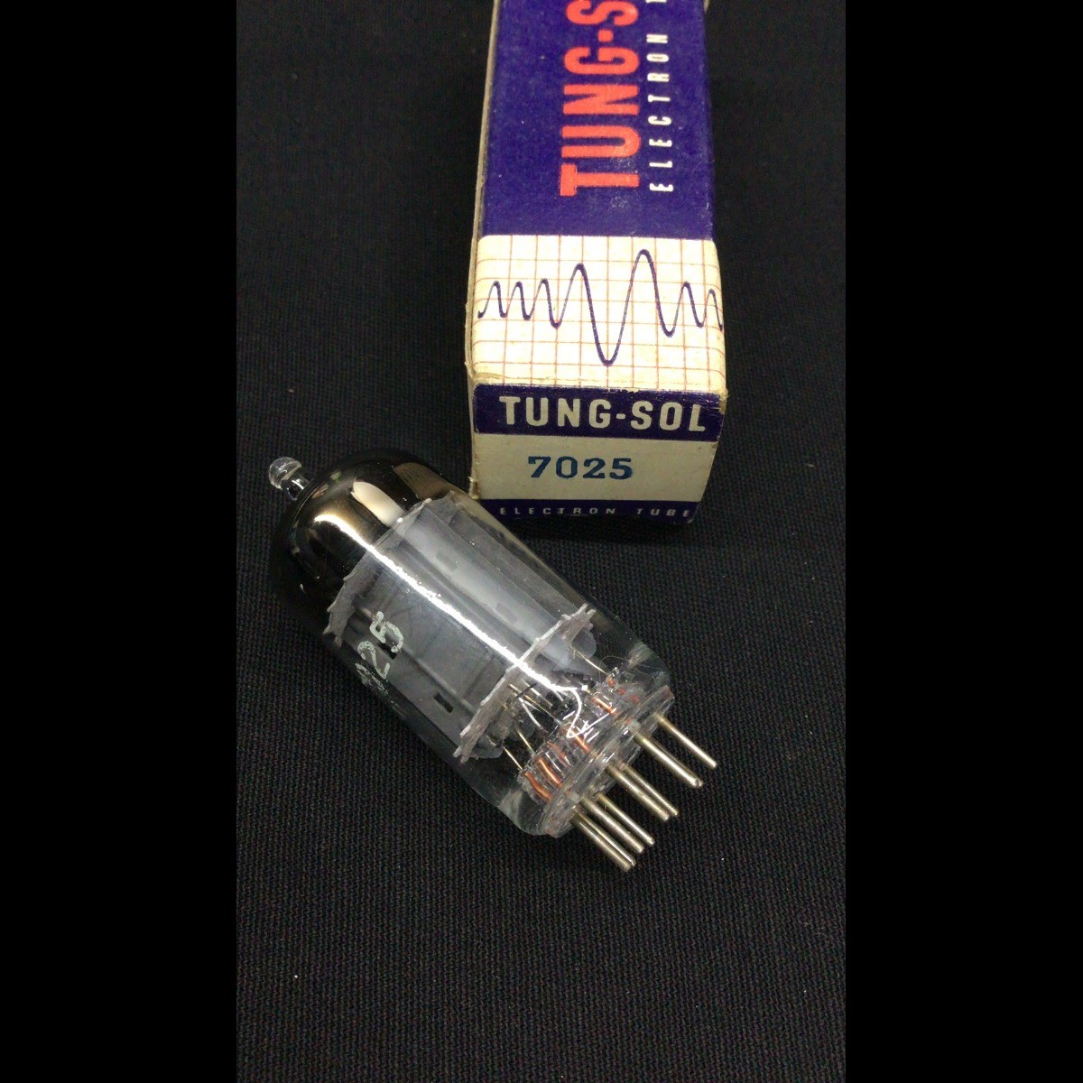 NOS TUNG SOL 7025 (Low Noise 12AX7) Foil D Getter Amp VACUUM TUBE 4.9279