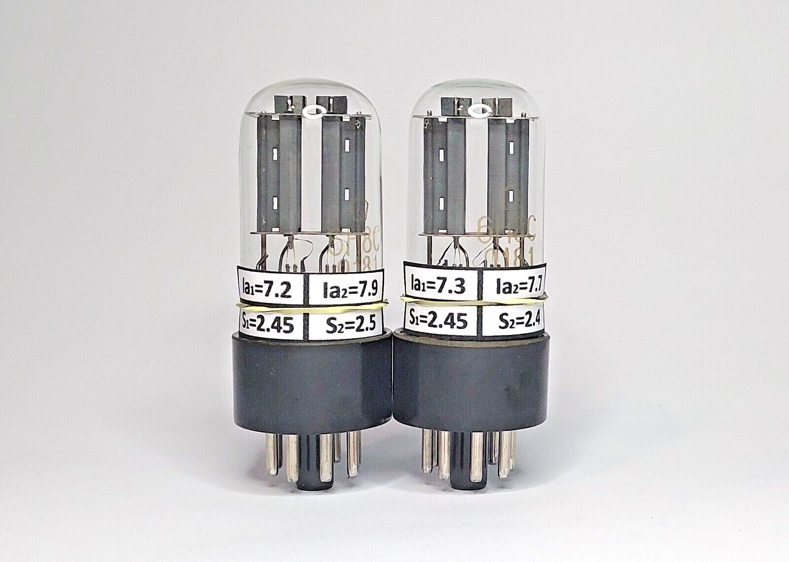 US Stock! 6N8S / 6H8C / 6SN7GT / 6N8P NEVZ factory MATCHED PAIR (2pcs) TUBES NOS