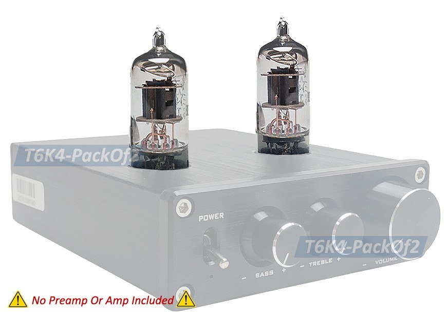 Premium 6K4 Vacuum Tube Pair For Audio Preamp Amplifier Upgrade – Pack of 2