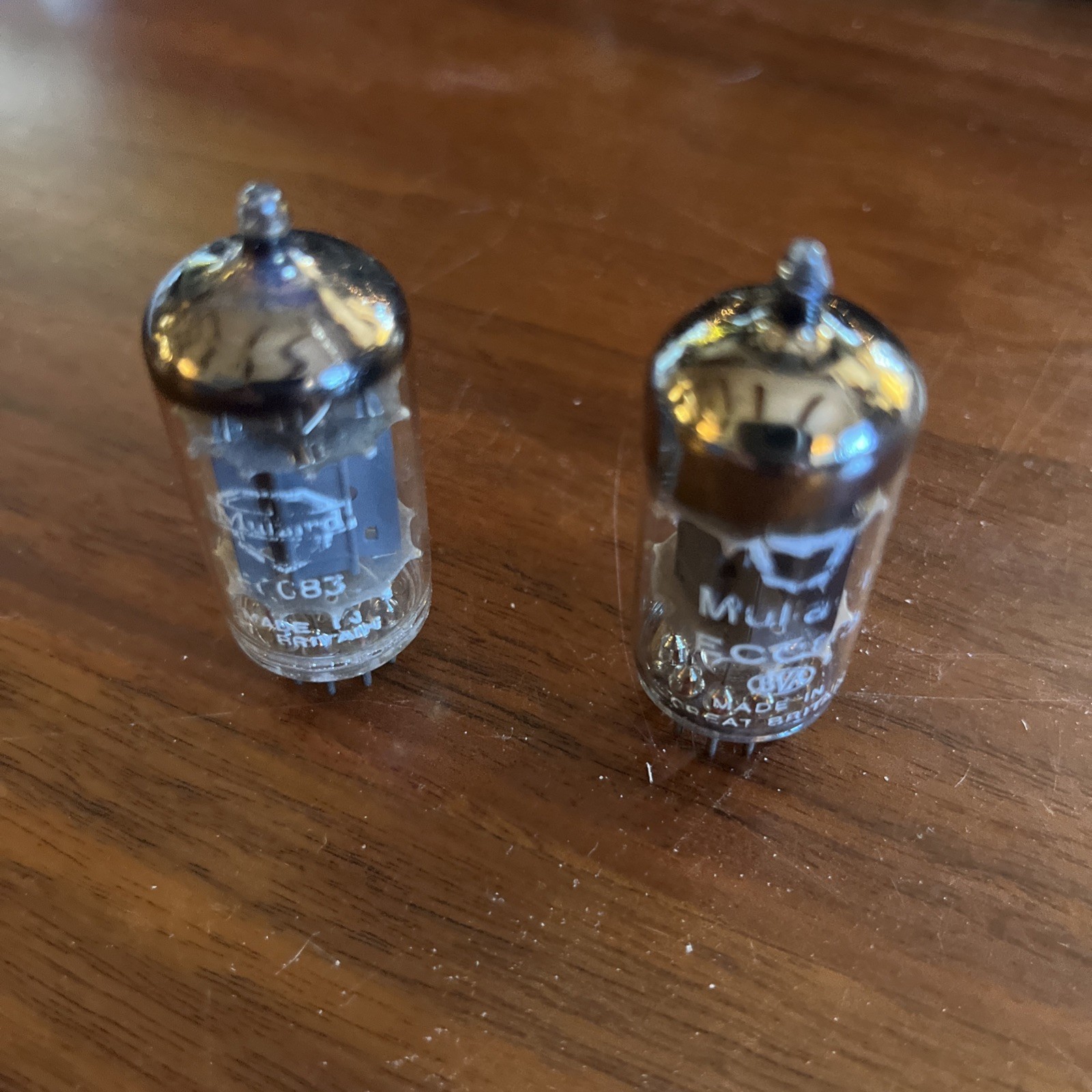 Mullard ECC83 / 12AX7 Pair Vintage Vacuum Tubes. Made in Great Britain