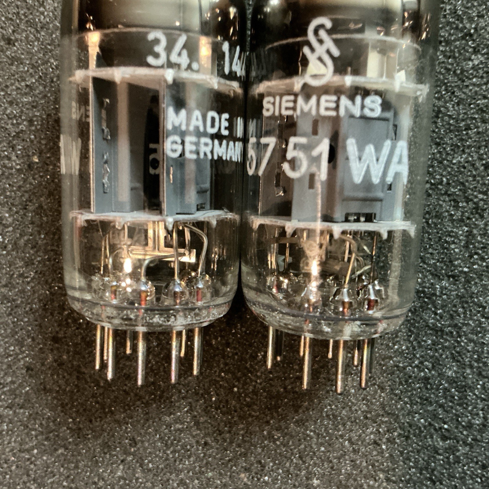 Rare NOS Siemens 5751WA 5751 Tubes 3 Mica MATCHED E83CC 12AX7 ECC83 Germany L@@K