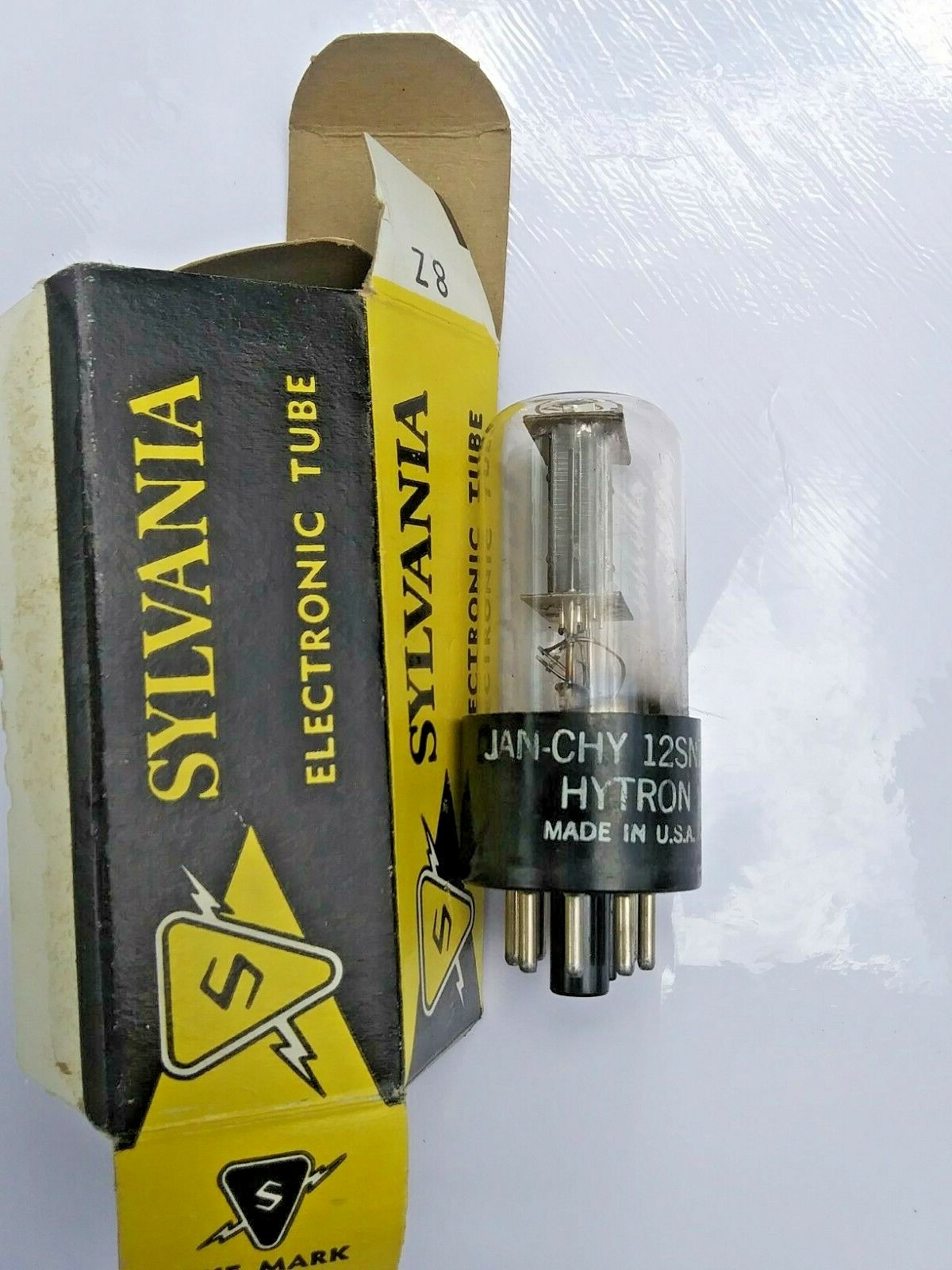 Vintage—NCHY-12SN7G RCA VACUUM TUBE– LABELED HYTRON Made in USA