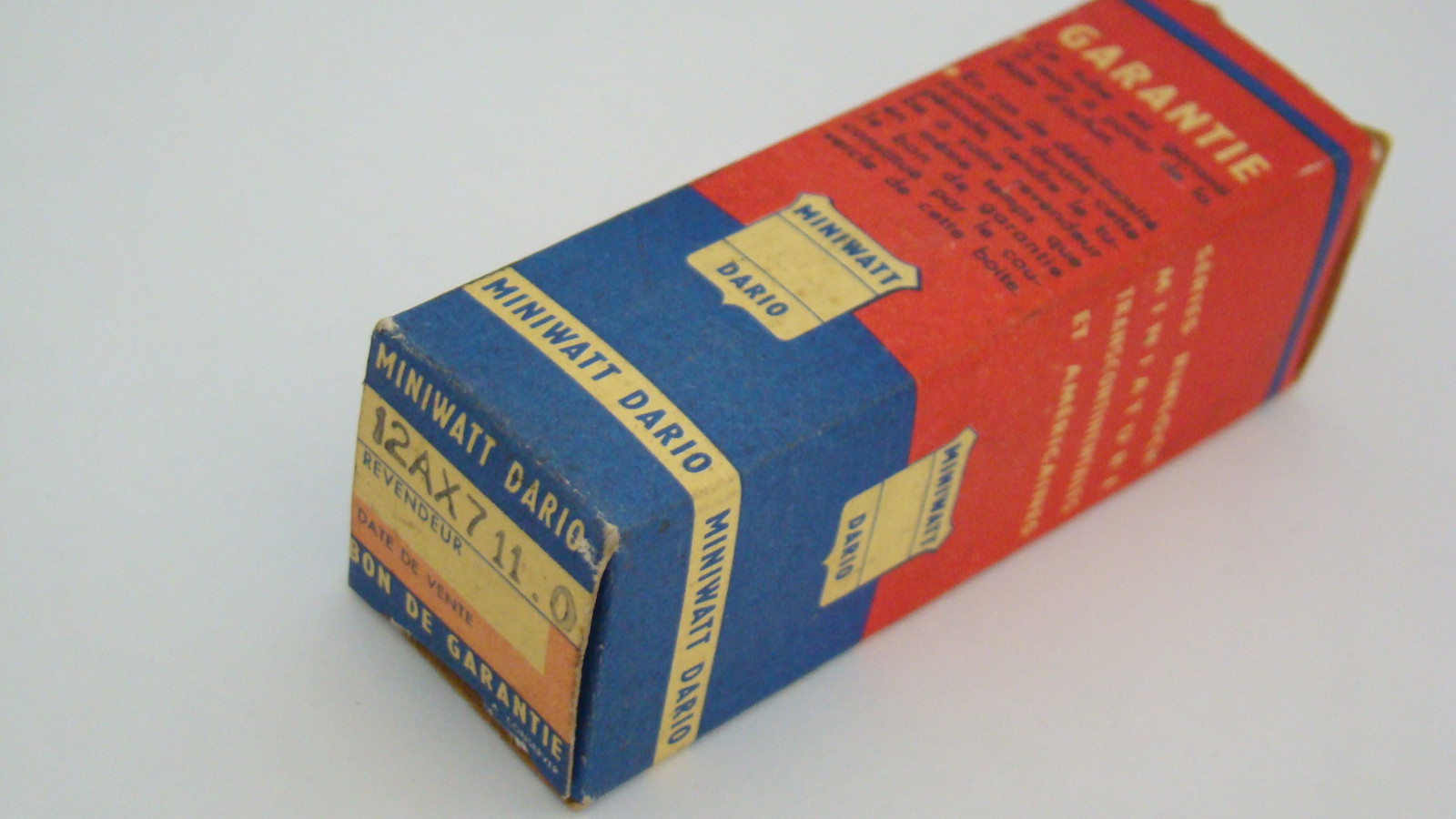 NOS 1960 MINIWATT DARIO 12AX7 ECC83 HOLLAND TUBE TESTED ON AMPLITREX