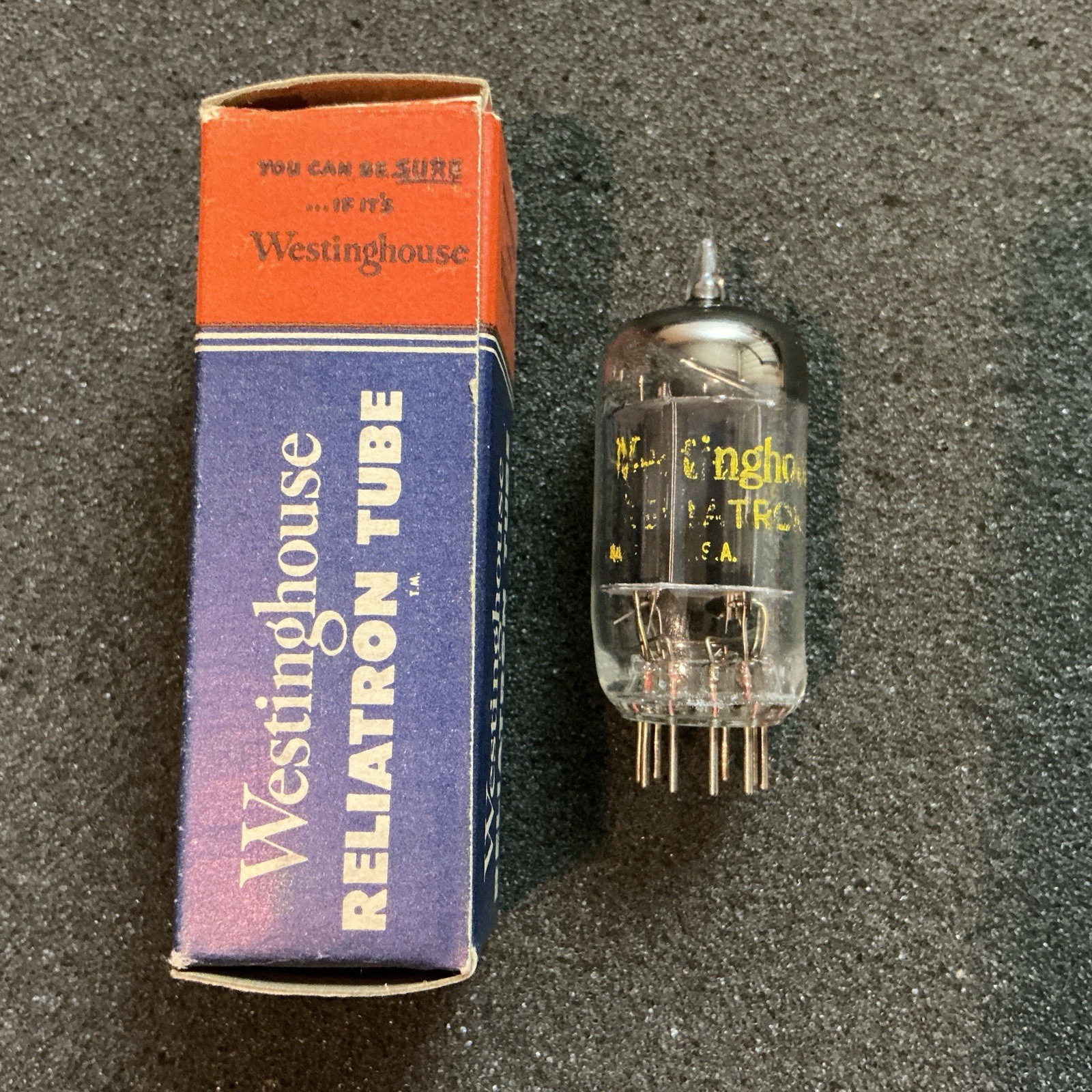 Rare NOS Westinghouse 12AX7 ECC83 Tube Black Plate D-Get B339 CV492 L@@K!