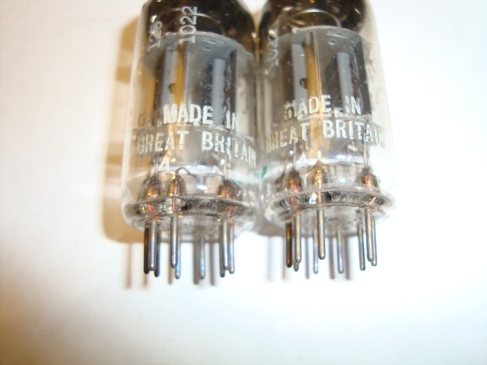 One Pair of 12AU7A Tubes, By Mullard of Blackburn For Webcor