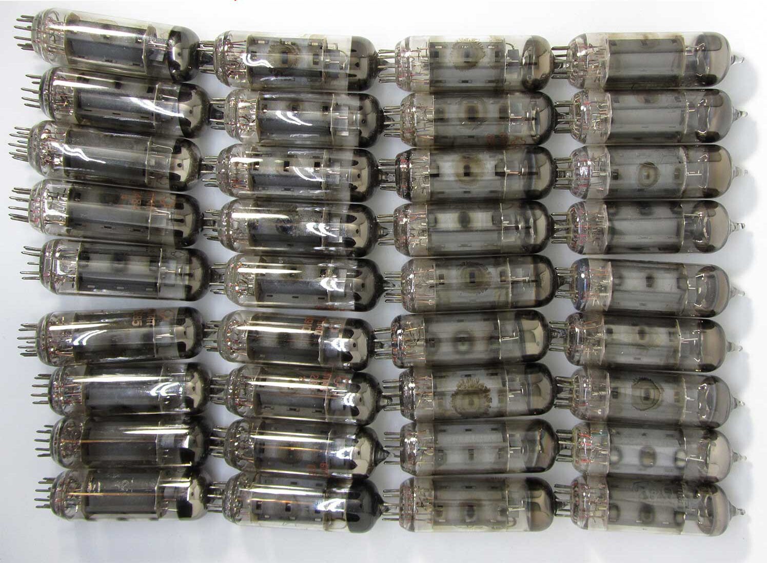 8 pcs MATCHED SET x 6P14P USSR vintage tubes ~ EL84 /6BQ5