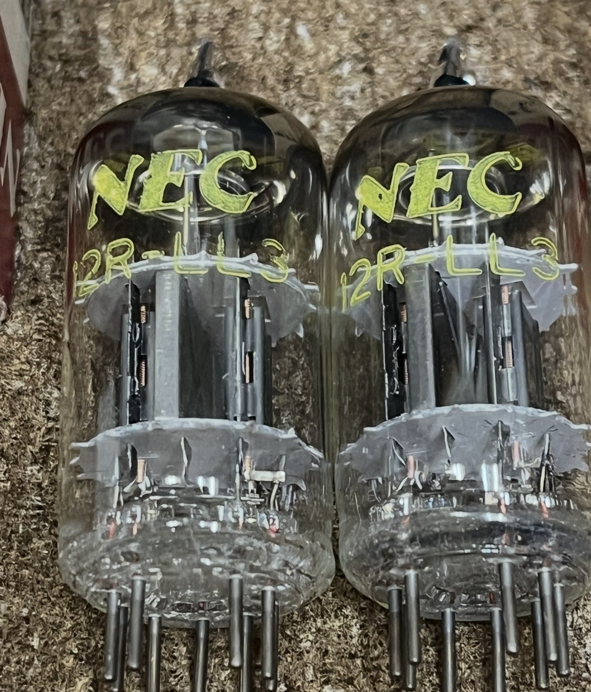 V- RARE NOS NIB PERFECT MATCH PAIR 12RLL3 12AT7 12AV7 ECC81 TUBES TRIPLE PLATES