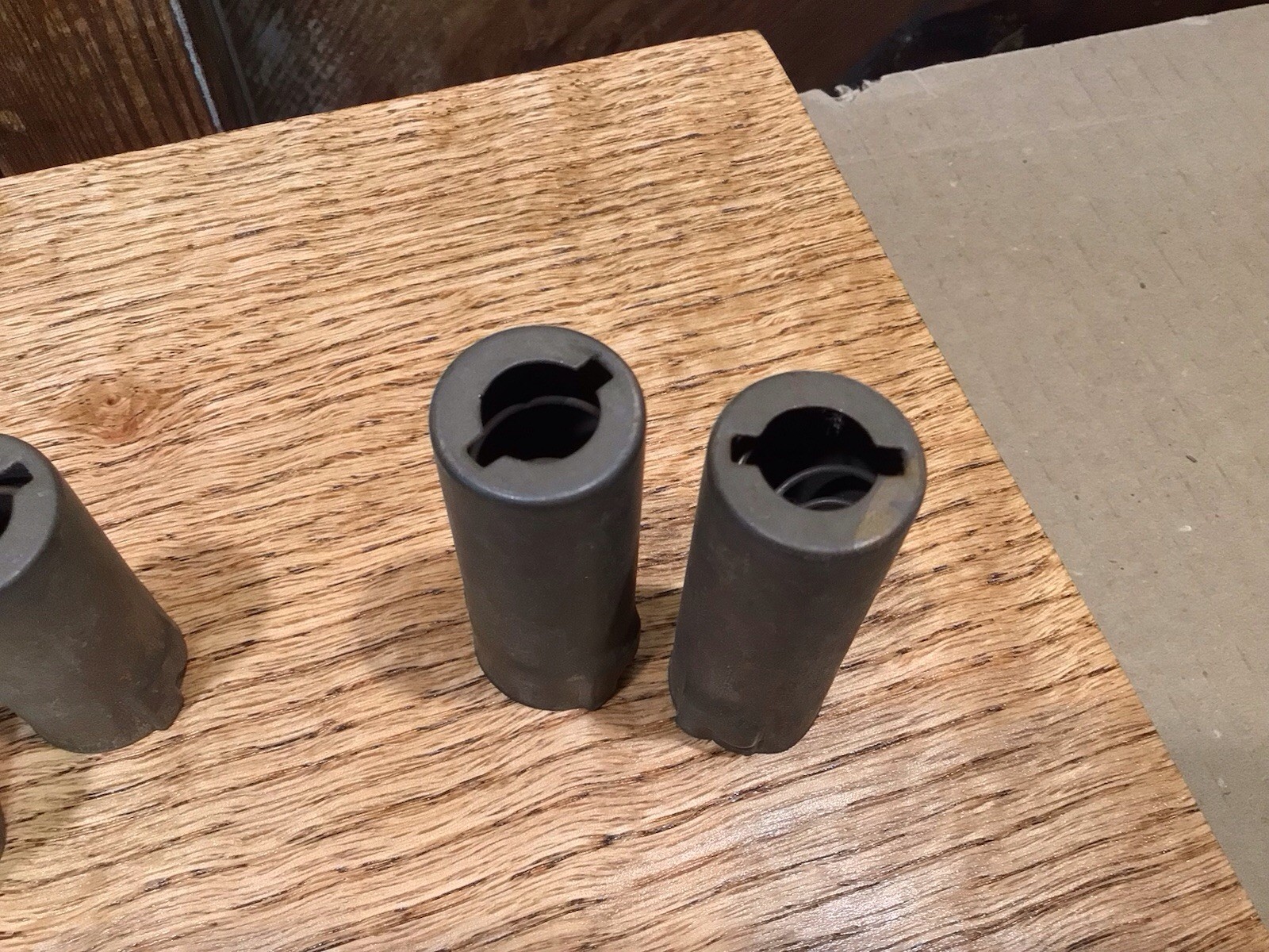 (6) Vacuum Tube Shields 7 Pin J Slot. Two Sizes 1 3/4″x 7/8″ & 2 1/4″ x 7/8″