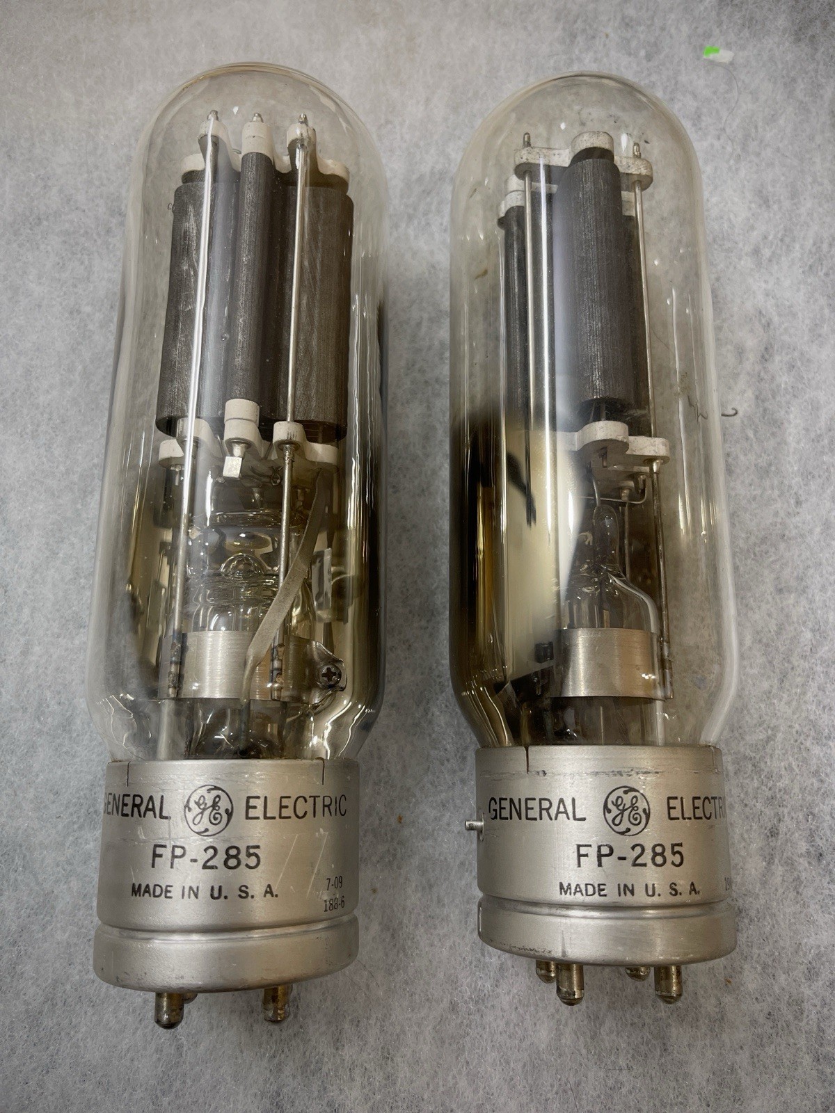 GE FP-285 211 VT-4-C NOS Tested Tightly Matched Pair Super Rare