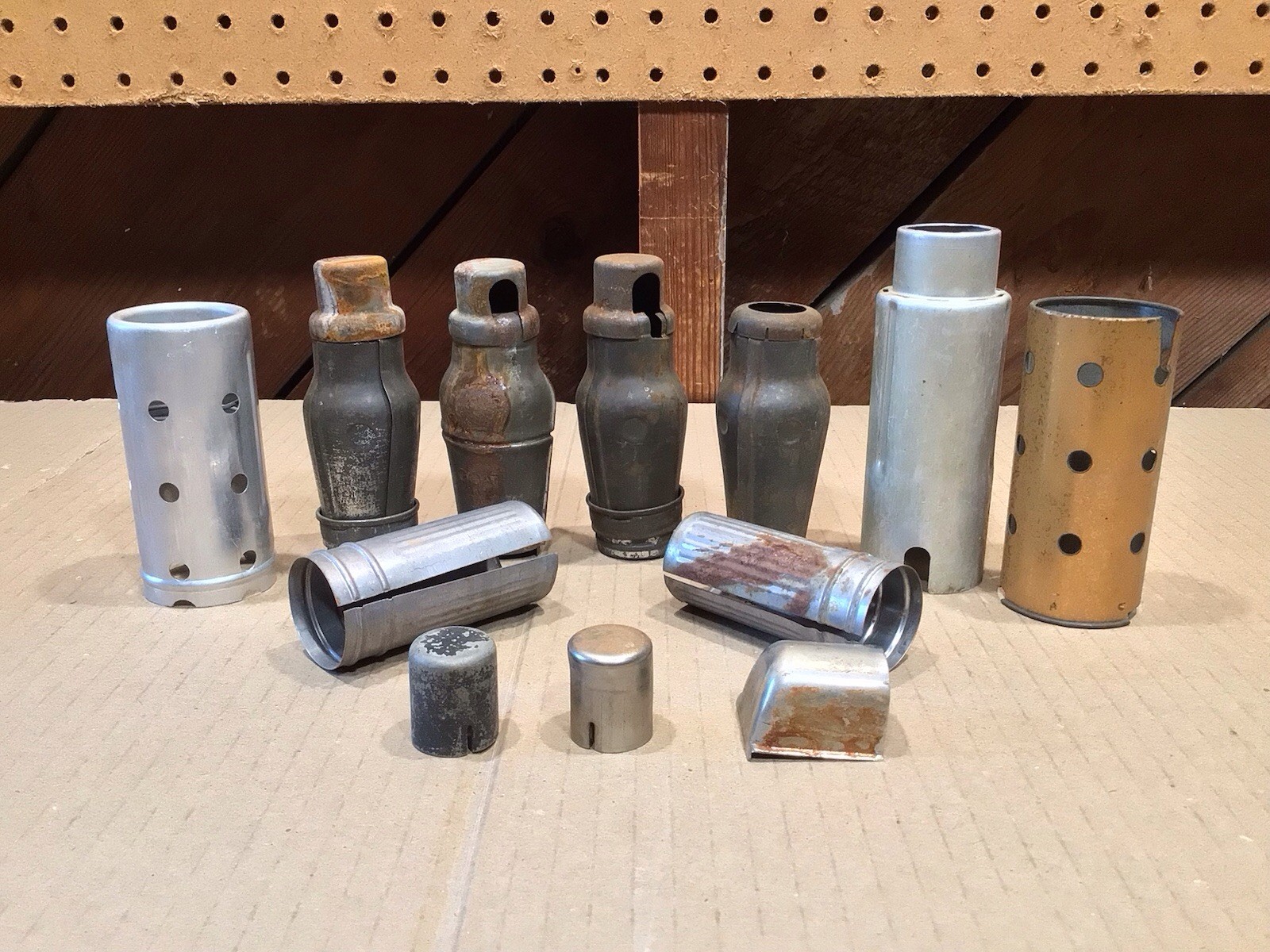 (9) Nine Vintage Vacuum Tube Shields