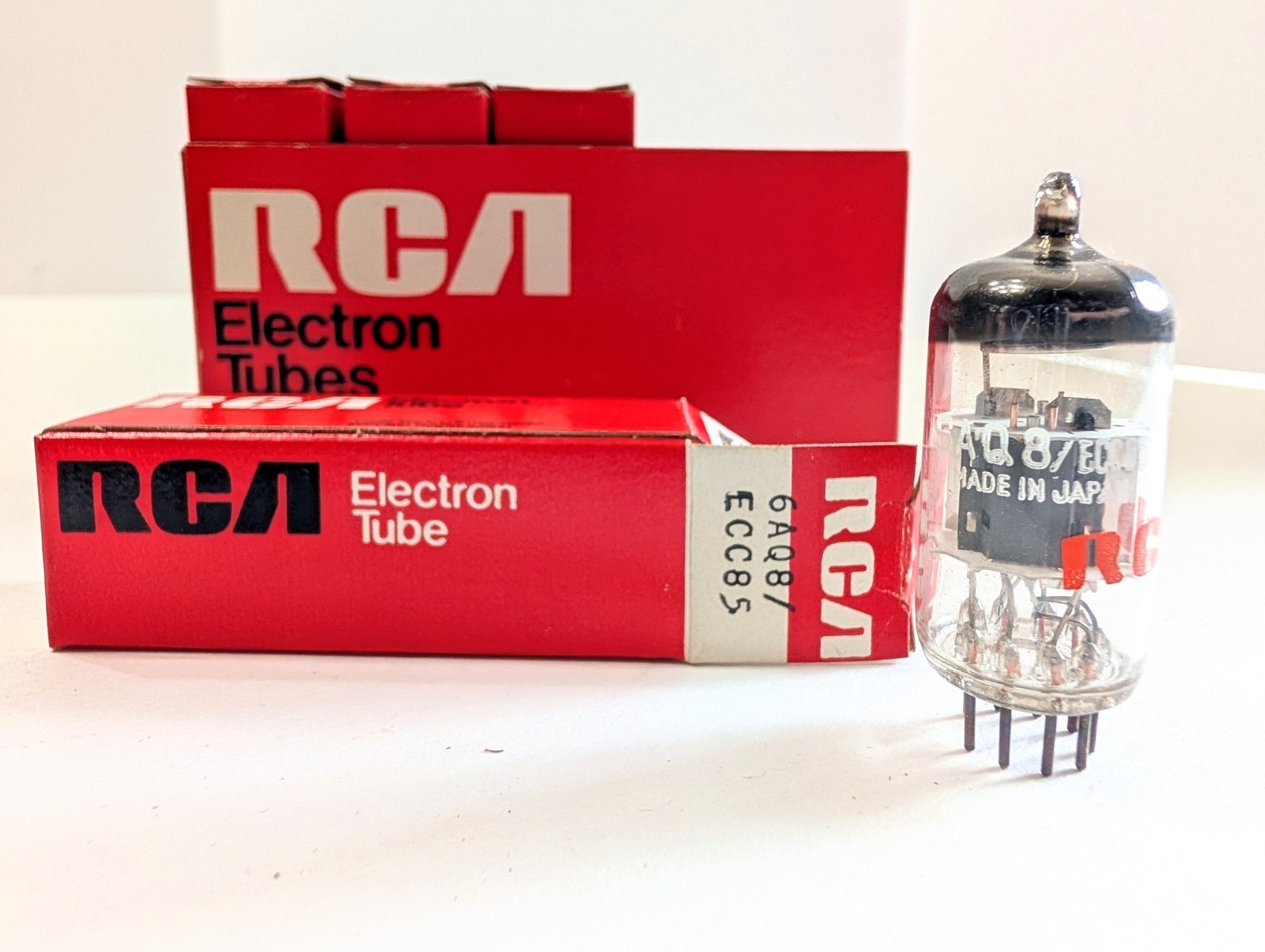 4 RCA 6AQ8 ECC85 Japan VINTAGE Audio Amp Amplifier VACUUM TUBES