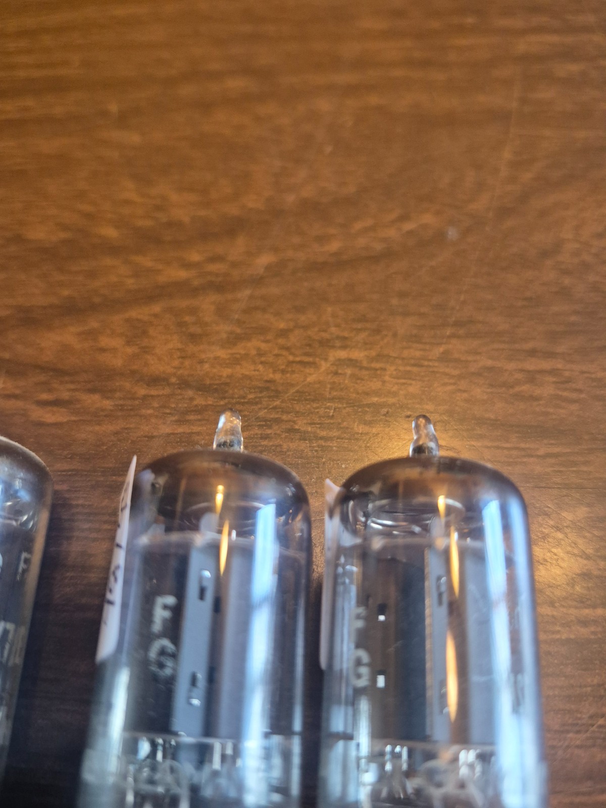 Lot of 4 The Fisher Telefunken 12AX7 West Germany Vacuum Tubes