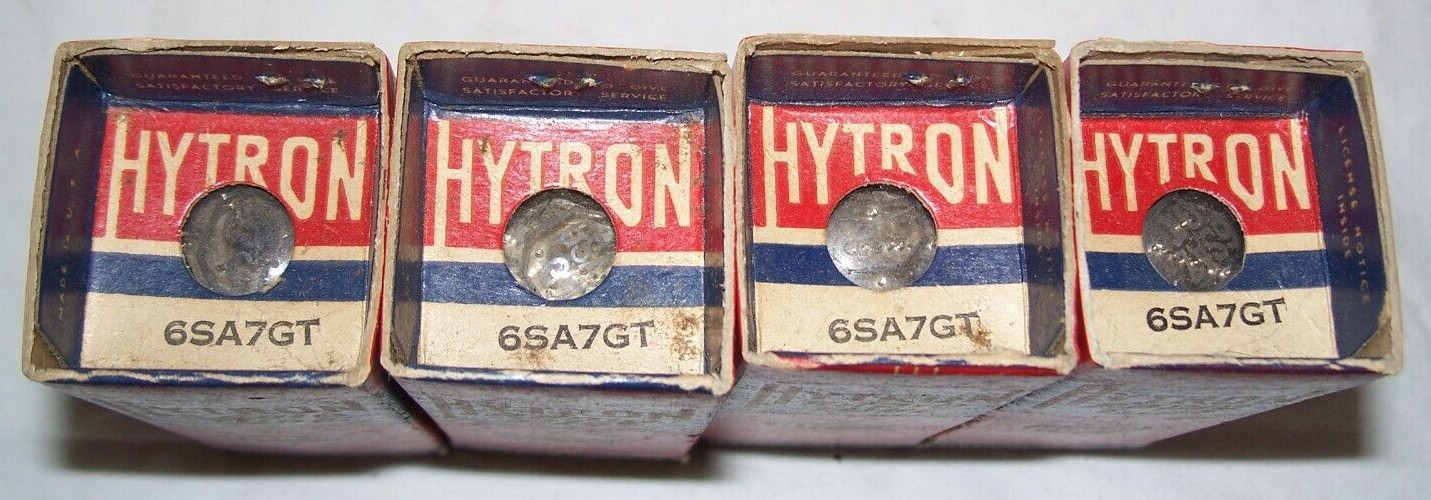 NOS Hytron 6SA7GT radio tube in original sealed box,6SA7