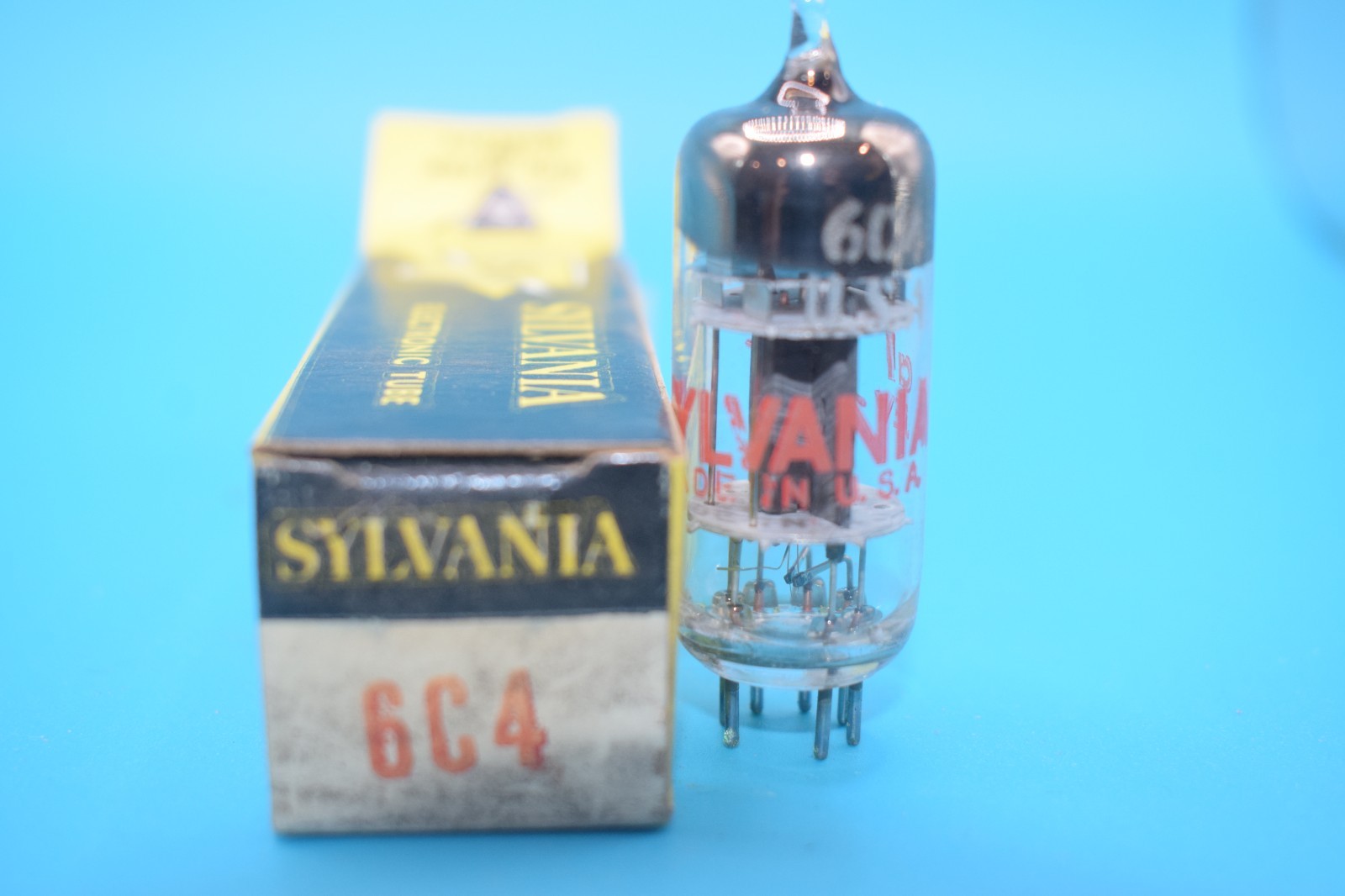 ‘Two Buck NOS Tube’ -NOS- 6C4 SYLVANIA VINTAGE TUBE -Two Buck NOS Tube-
