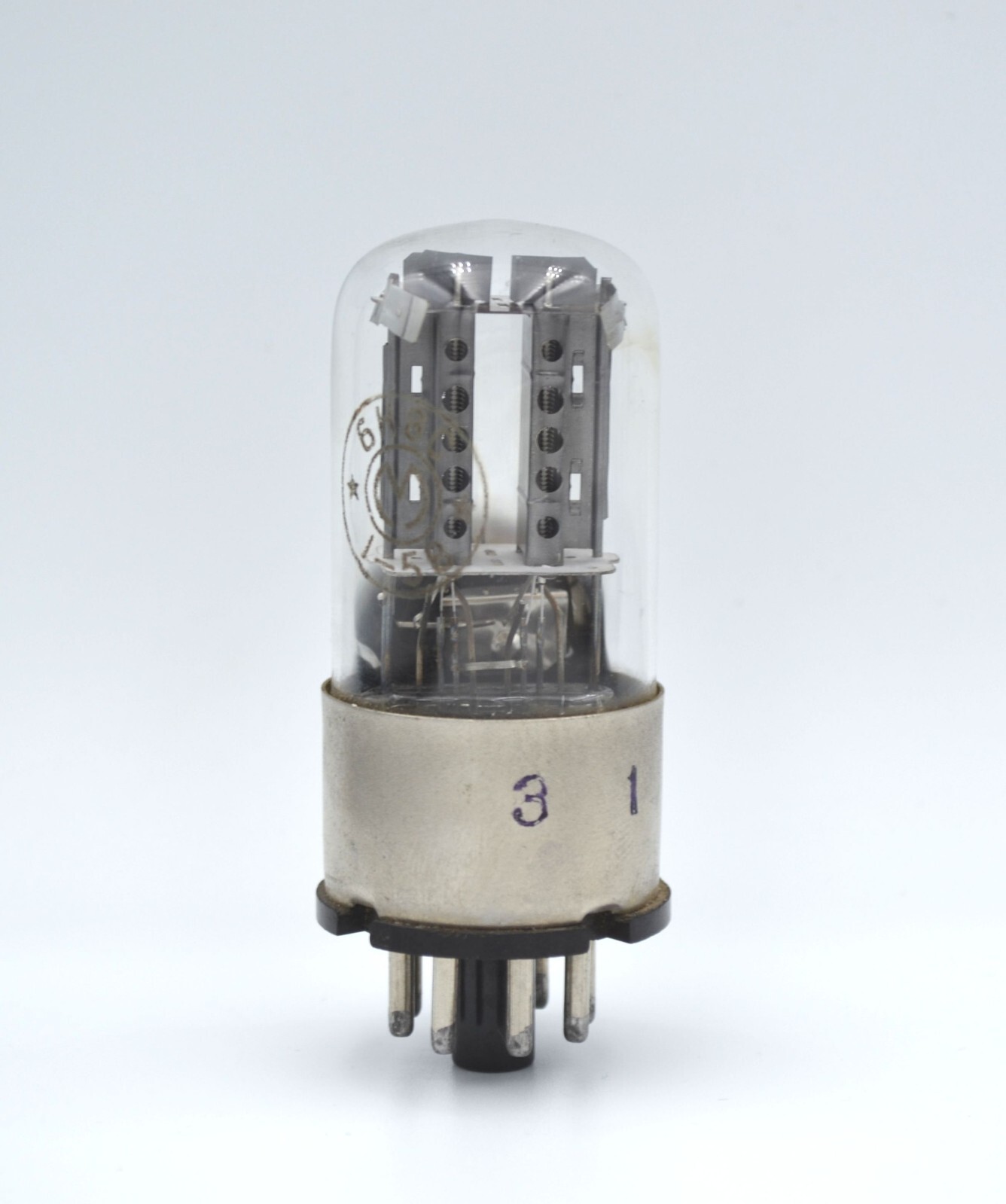 1pcs 6N8S New STRONG MELZ Holed Anodes Metal Base NOS tube 6SN7 ECC32 6SN7G 1578