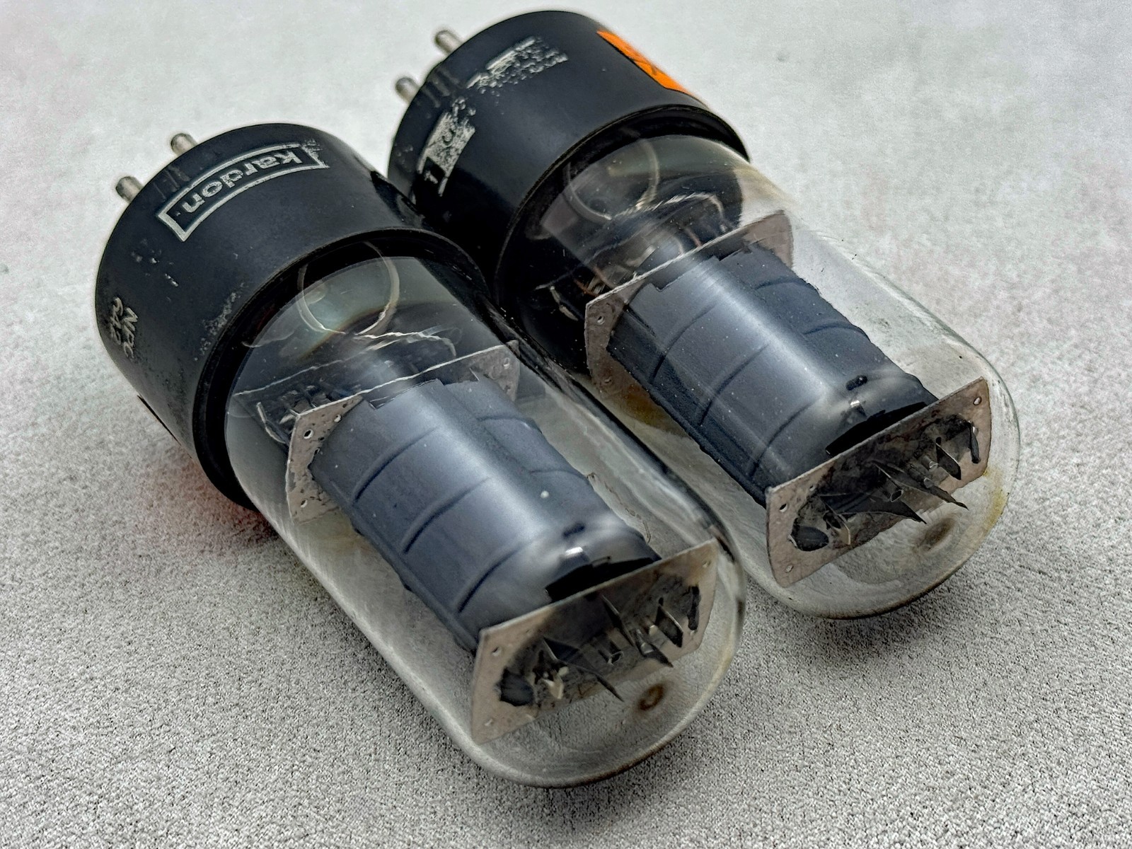 (2) GE Harman/Kardon 7408 Power Tubes Made In Italy Dual Ring Getters Strong