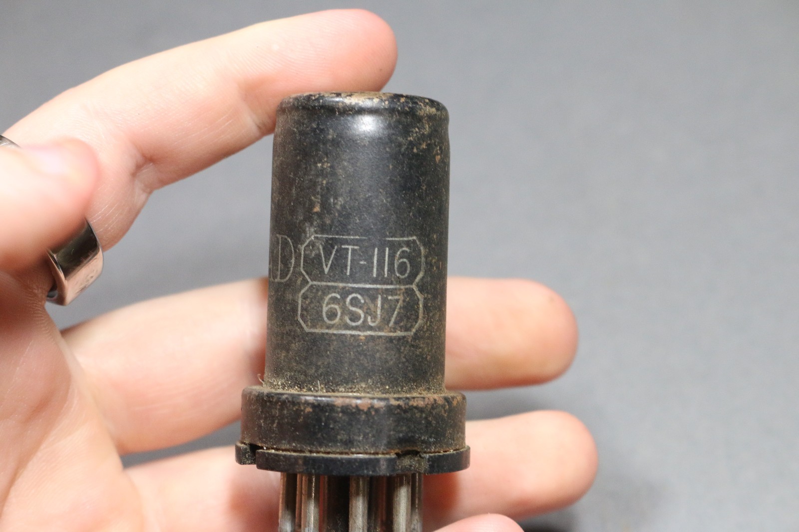Vintage Ken-Rad 6SJ7 Tube VT-116 5693 Metal Preamp Audio Pentode Military Tested