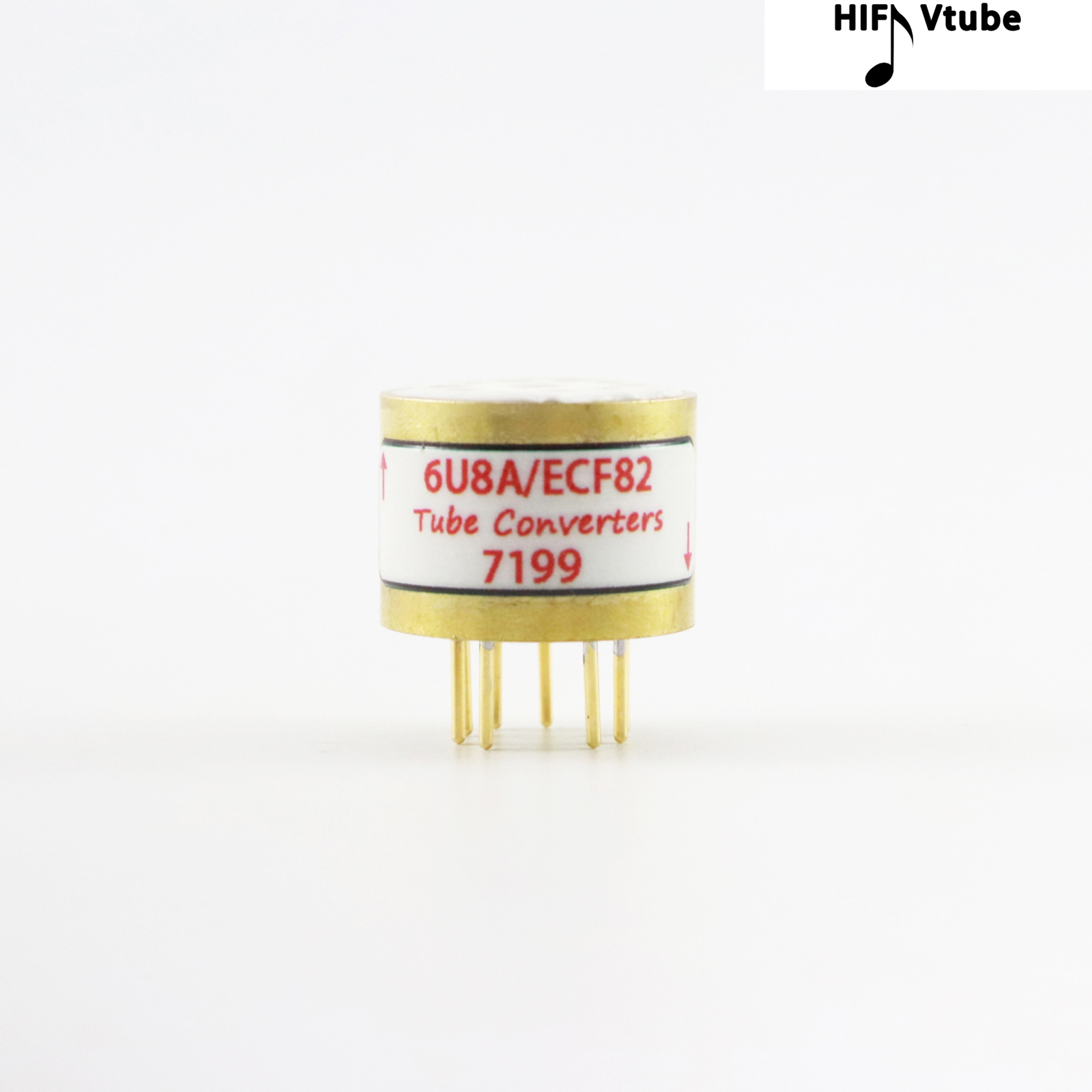 One Gold plated 6U8A ECF82 (to) 7199 Vacuum tube convert socket