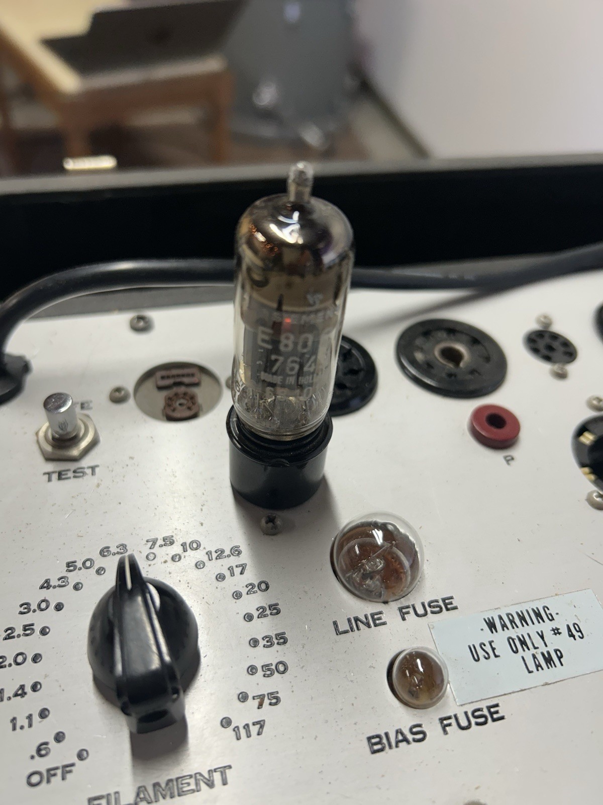 Qty 2 Siemens E80CF =6GH8A=ECF82=6U8A=7643=6F2 Gold Pin Hickok Tested