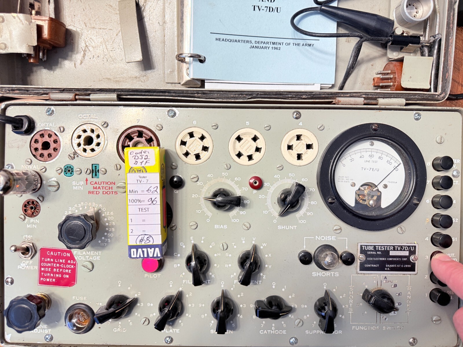 Valvo PCC88 7DJ8 Code DJ2 D1F Tested Like NOS Tube