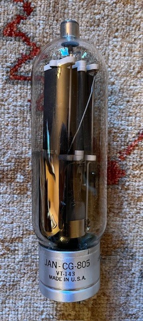 GE JAN-CG-805 VT-143 Amplifier Tube Amp Triode R25-57