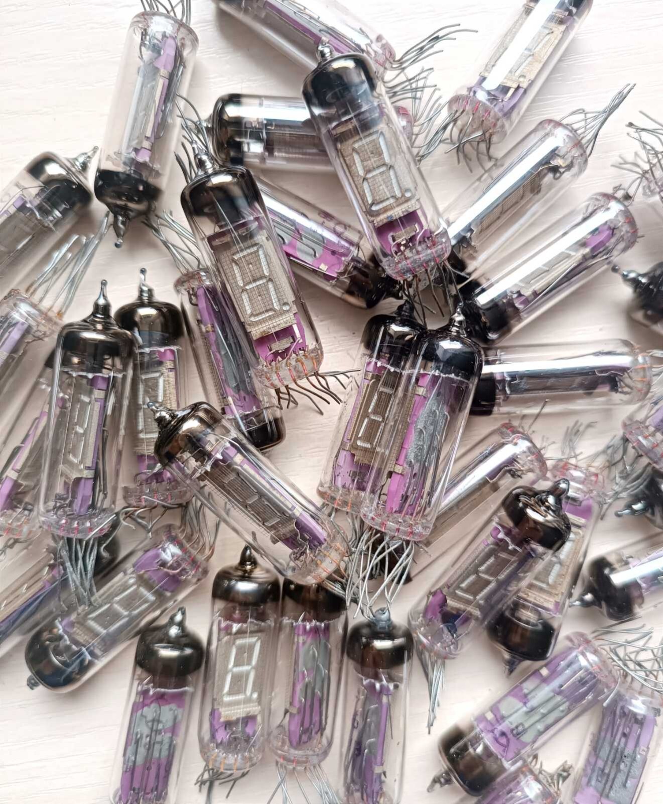 10 pcs IV-6 VFD Tube DIGIT DISPLAY NIXIE CLOCK luminescent indicator USED #1
