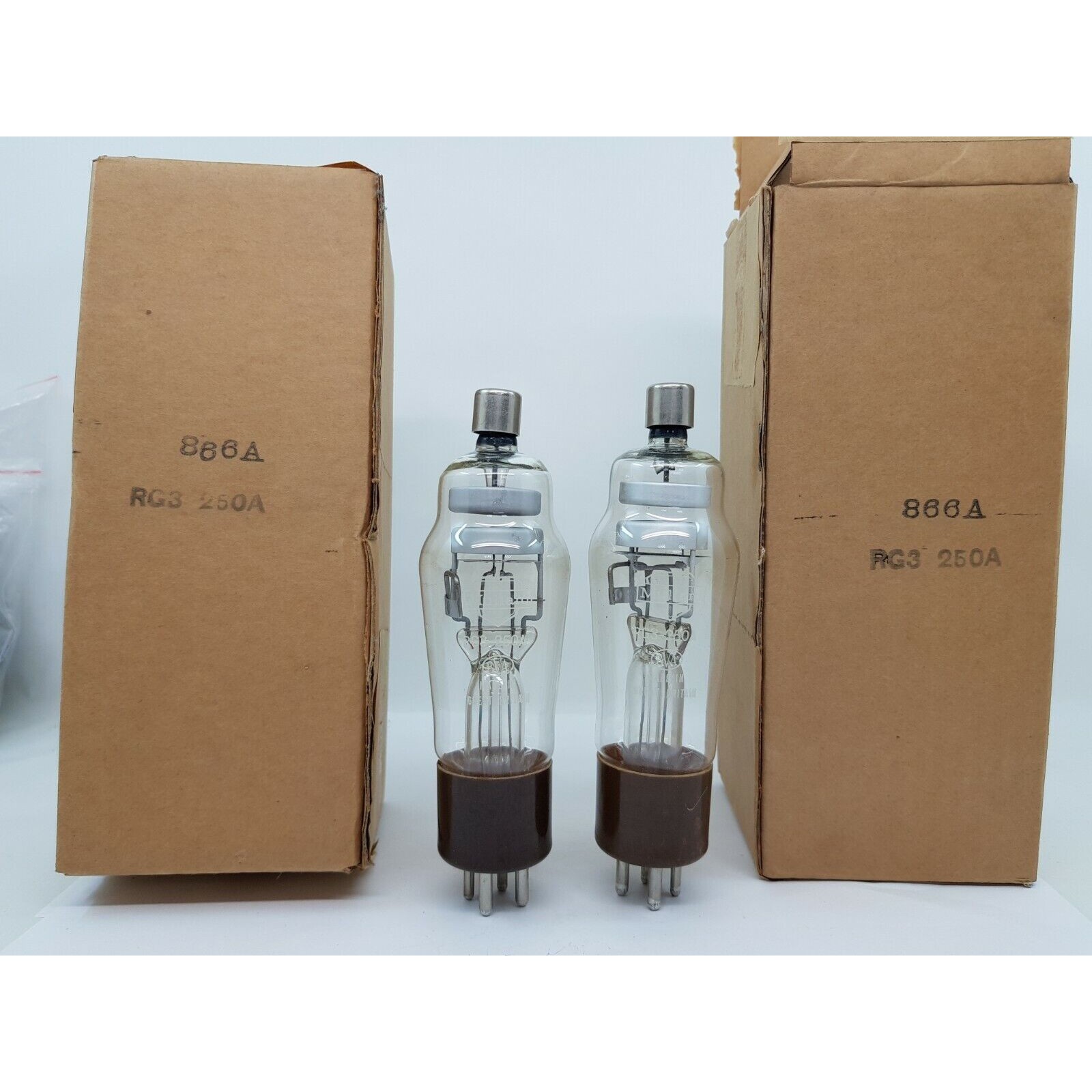2 X 866A MULLARD TUBE. PAIR. RC120