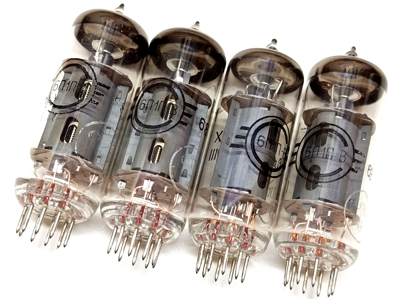 6P1P-V TUBE ~ 6AQ5, EL90. Output beam tetrode SVETLANA Same Date NOS 4pcs 60’s