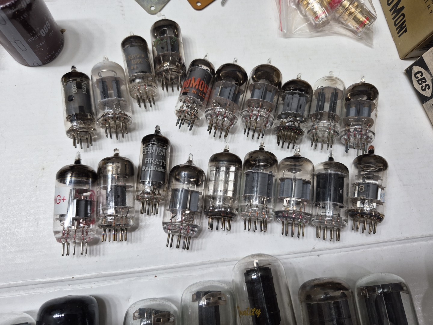 Electronic Vacuum Tube Untested Lot Of 30 Plus, PARTS only Untested Plus Extras