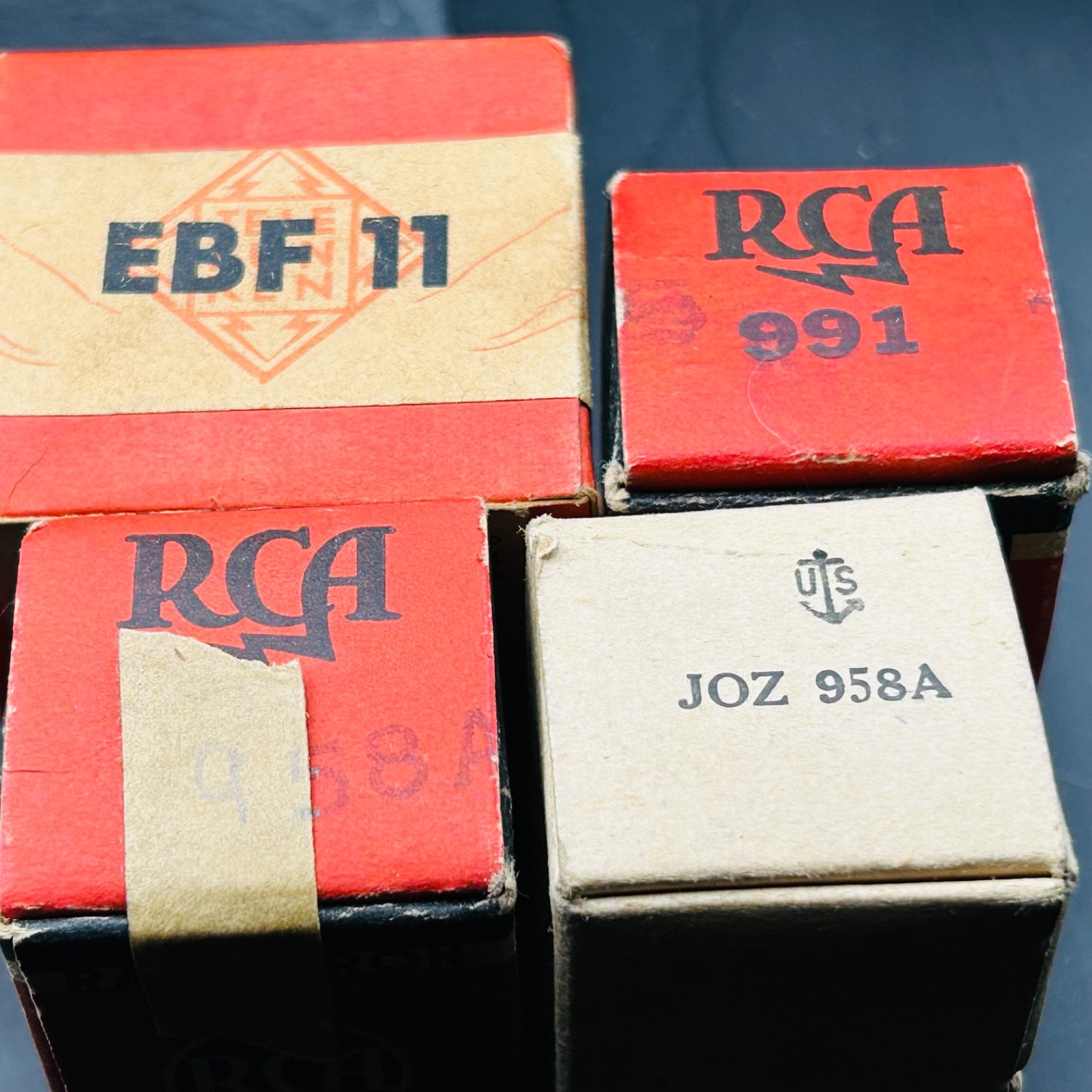 Mostly NOS Vintage Vacuum Tube Lot RCA JAN Raytheon 1626 6AG7 12K8 5672