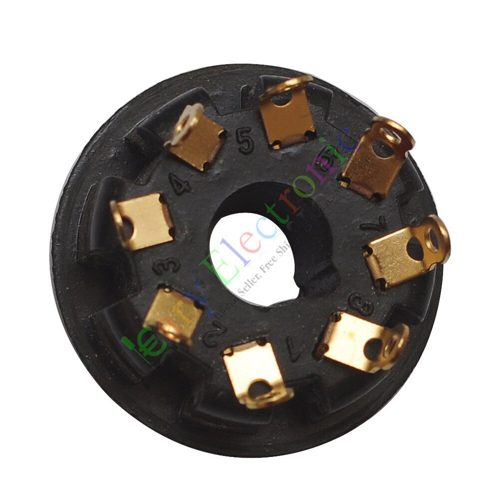 20pc 8pin Vacuum Tube Gold plated bakelite Sockets for KT88 6550 EL34 6L6 amps
