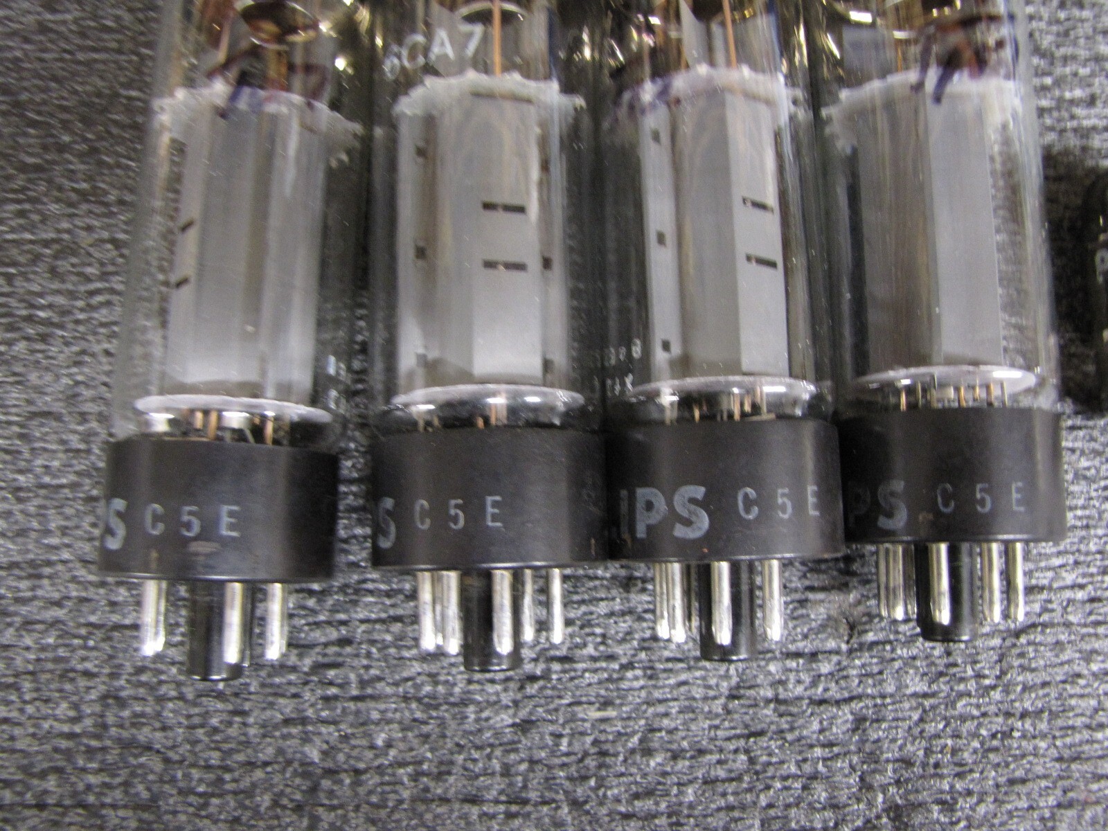 1975 Phillips / Mullard 6CA7 (quad) 7025 /12AX7 (three) MATCH SET !!!!!!
