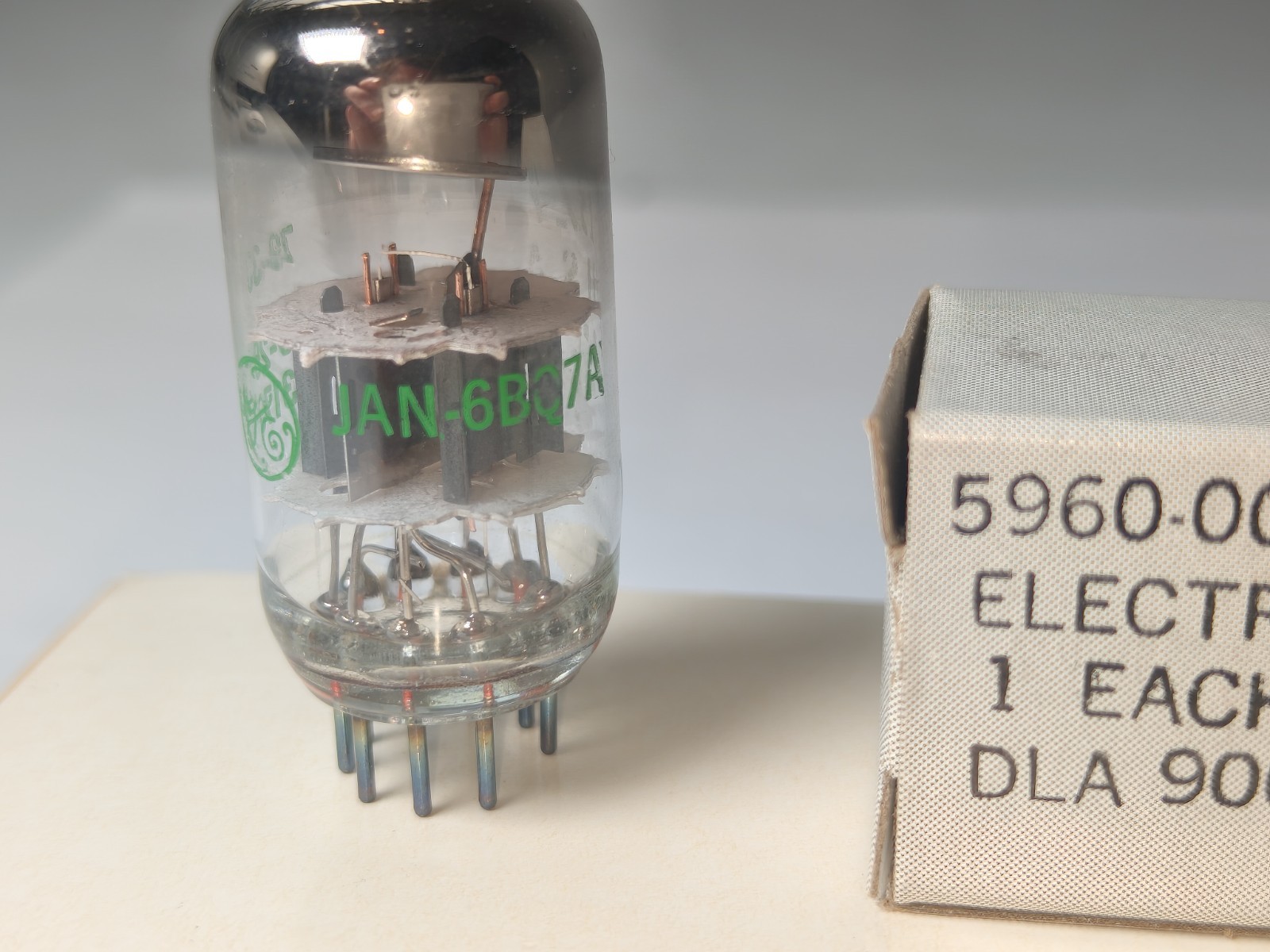 New Old Stock – General Electric JAN 6BQ7A Electron Tubes (5 Pack) – Made in USA
