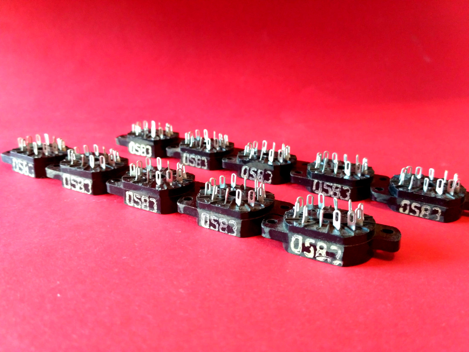 PL31A-P Nixie Tube Socket black IN12A IN12B IN15A IN15B IV22 USSR NOS 12pcs