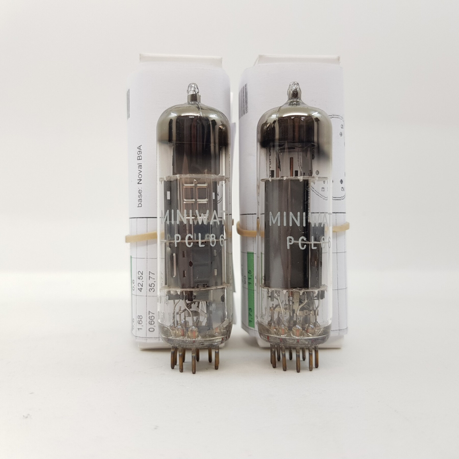2 X PCL86 MINIWATT TUBE. MULLARD PRODUCTION. B CODE. MATCHED PAIR. NOS TUBE. RC1