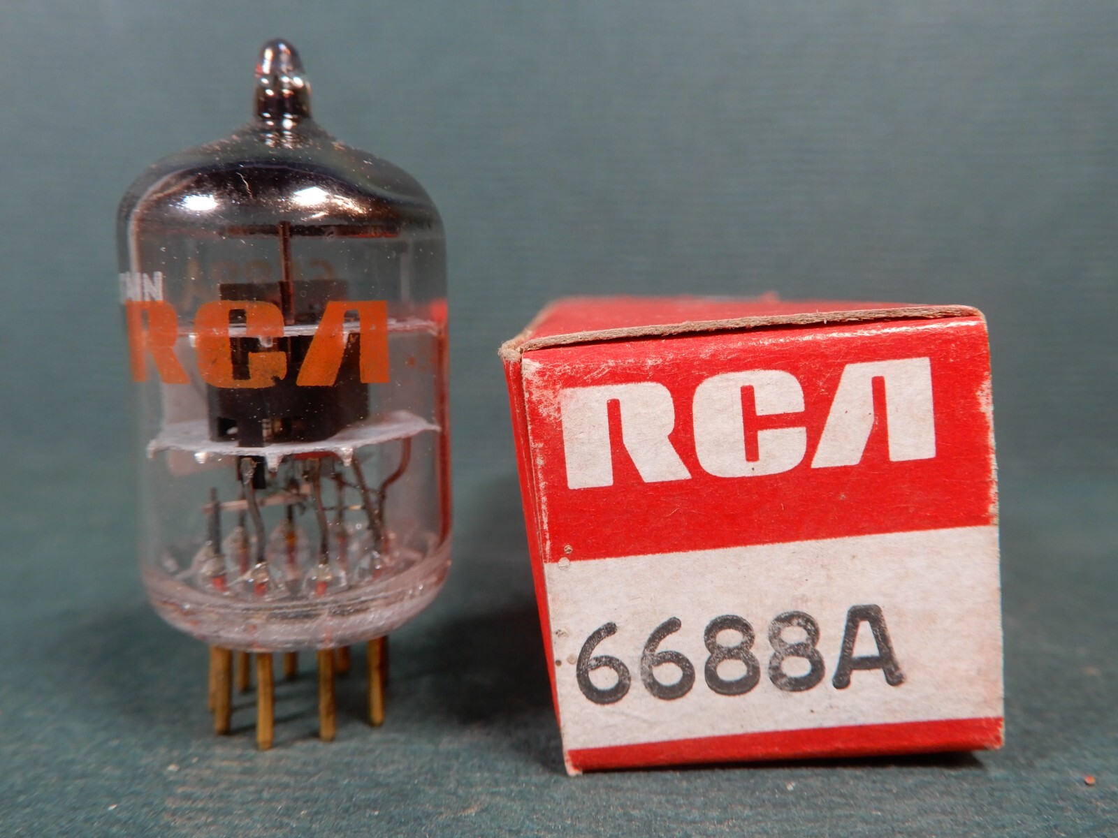 RCA (Amperex) Gold Pin 6688A Vacuum Tube Amplitrex Tested 92% Gm