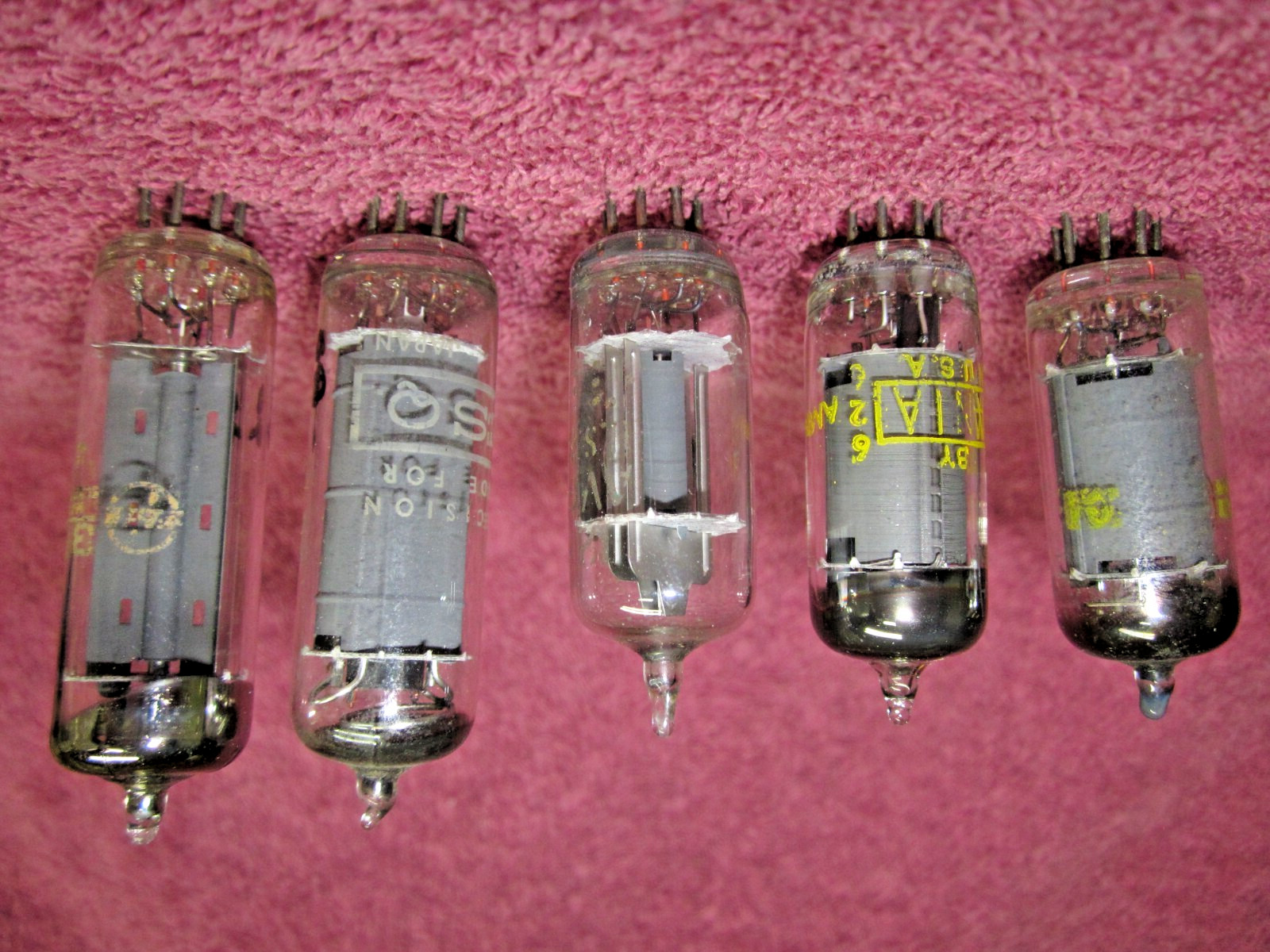 50B5 STRONG SET 5pcs AA5 Tubes 12AT6 35W4 12BE6 12BA6 All American Five Radio