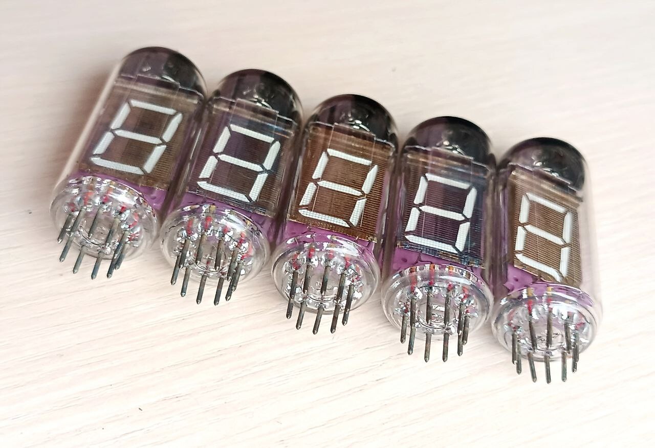 2 pcs IV-12 indicator VFD TUBE Nixie Clock display INDICATOR DIY USSR IN12 IN 12