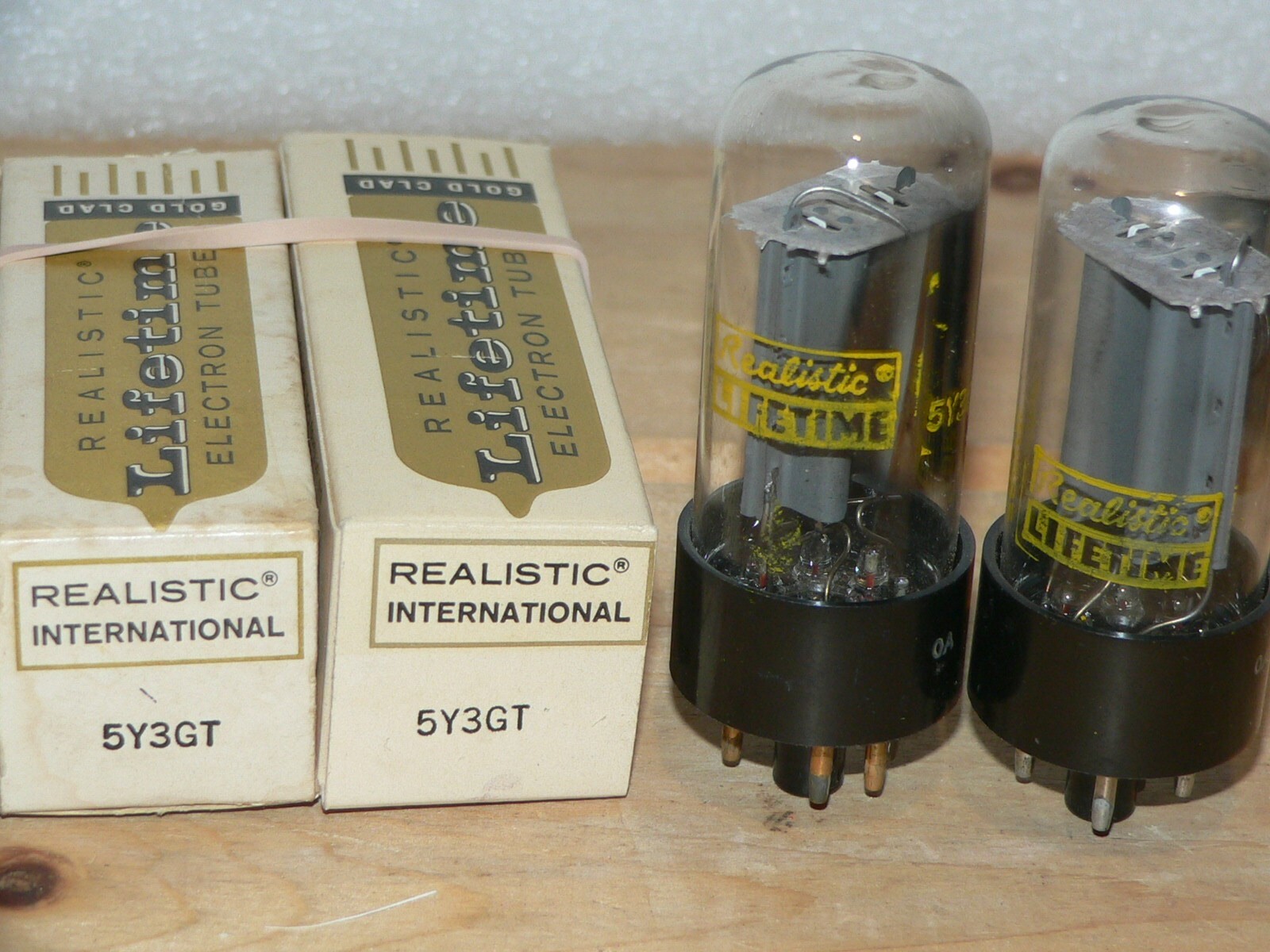 2 NIB Realistic 5Y3GT Tubes (Japan_
