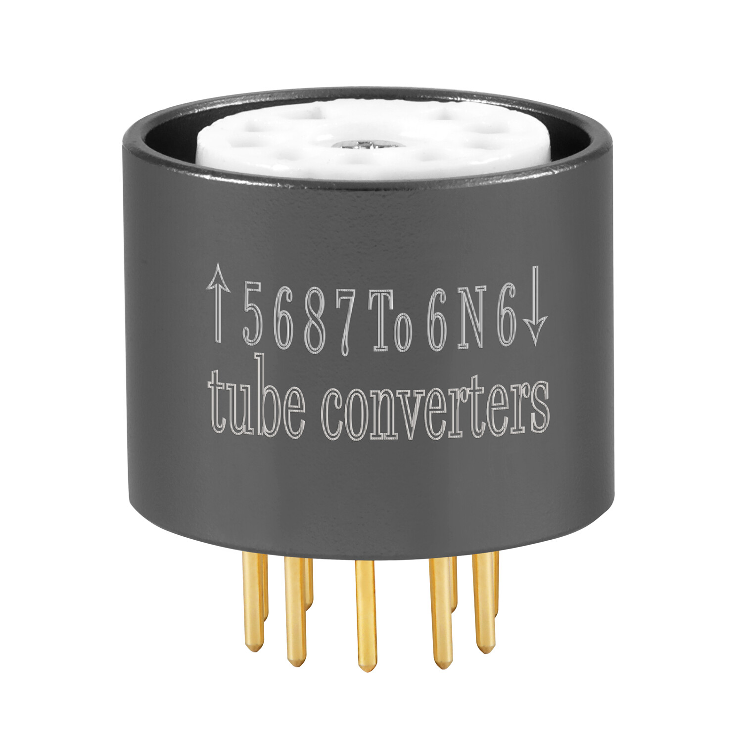 Amptata 5687 E182CC to 6N6 6H30 6N2 6922ECC88Vacuum Tube Adapter Socket Converte
