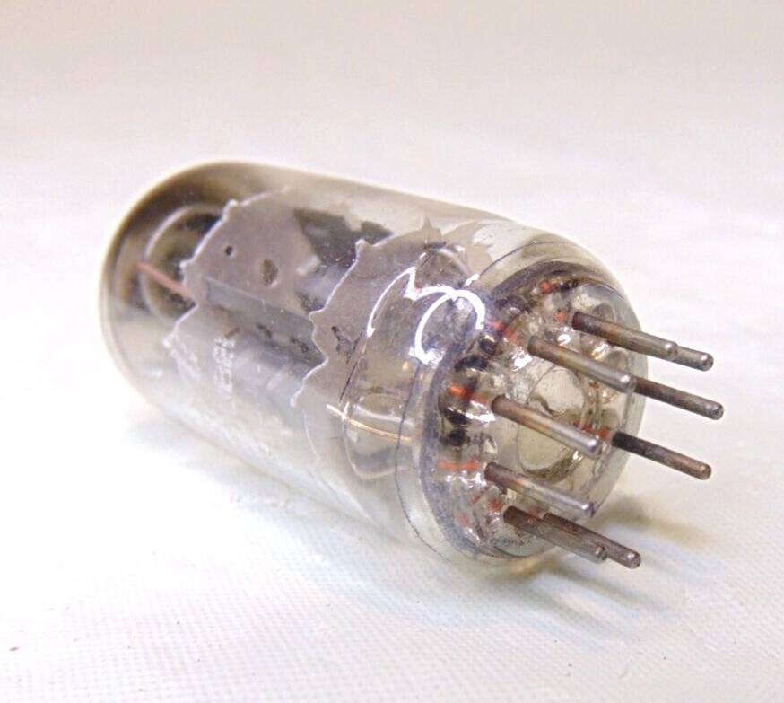 General Electric 12ax7 USA TESTED 81-81/56 Vacuum Tube Grey plates