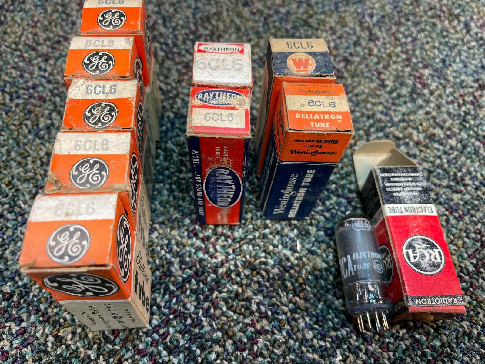 GE, Westinghouse,RCA and others 6CL6 Vacuum Tube N.O.S.
