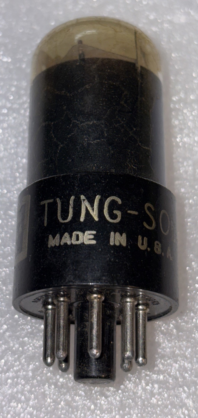 TUNG-SOL 6SL7GT DIAMOND MICA BLACK ROUND PLATES VT-229 Amplitrex NOS 100/100%