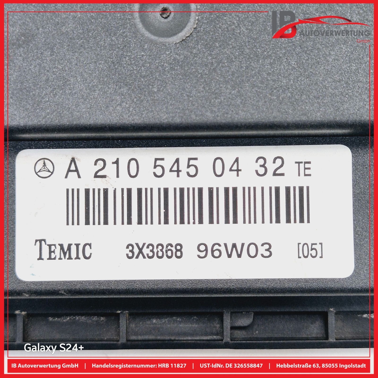 MERCEDES-BENZ E-CLASS W210 ECU CLIMATE CONTROL UNIT A2105450432 TEMIC