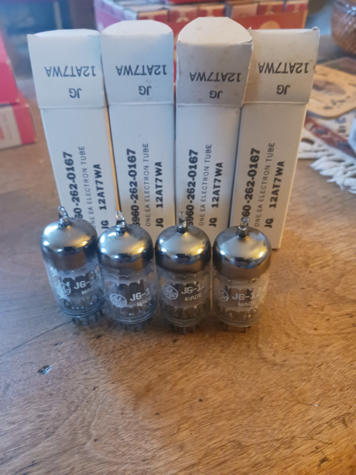 12at7 WA NOS/NIB Mil. Spec.🇺🇸1959 GE Triple Mica~2 Tubes For The Listed Price