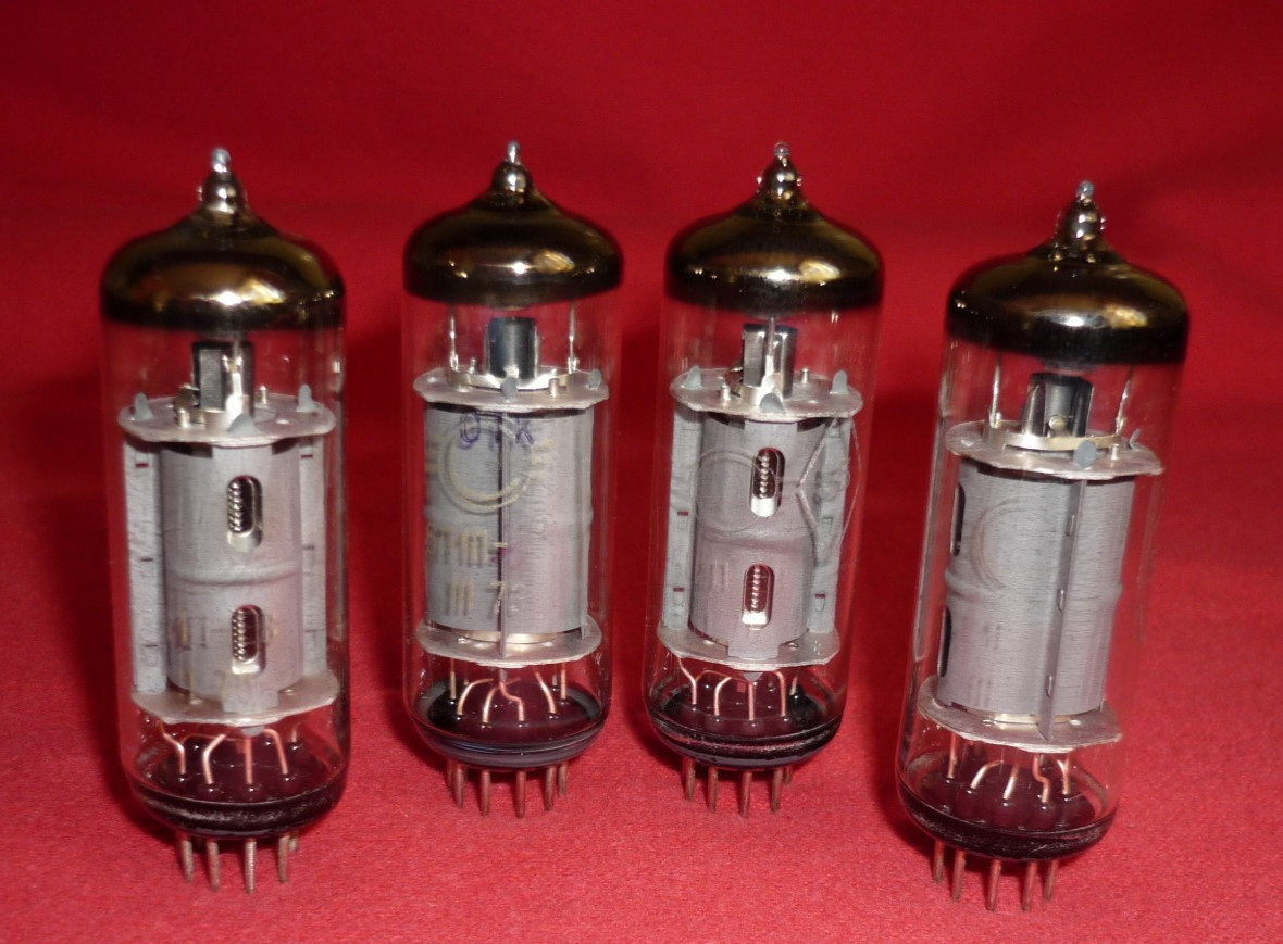 4pcs. 6P1P-EV ~ 6P1 China, 6BW6 Beam Power Pentode NEW. MILITARY. III-1973