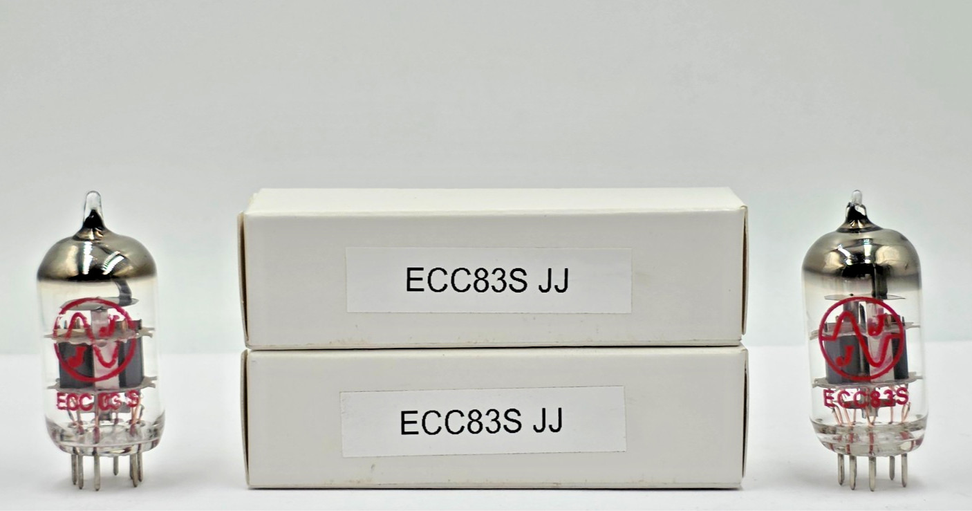 12AX7 / ECC83 Matched 2 JJ Tubes New (New Old Stock)Test NEW 1 Year Warranty