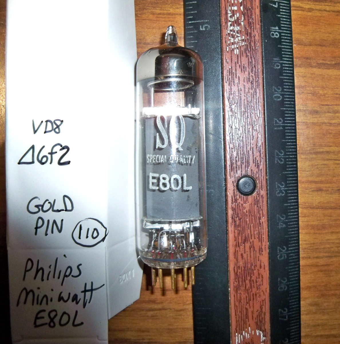 Strong PHILIPS MINIWATT SQ GOLD PIN E80L Tube – 110%
