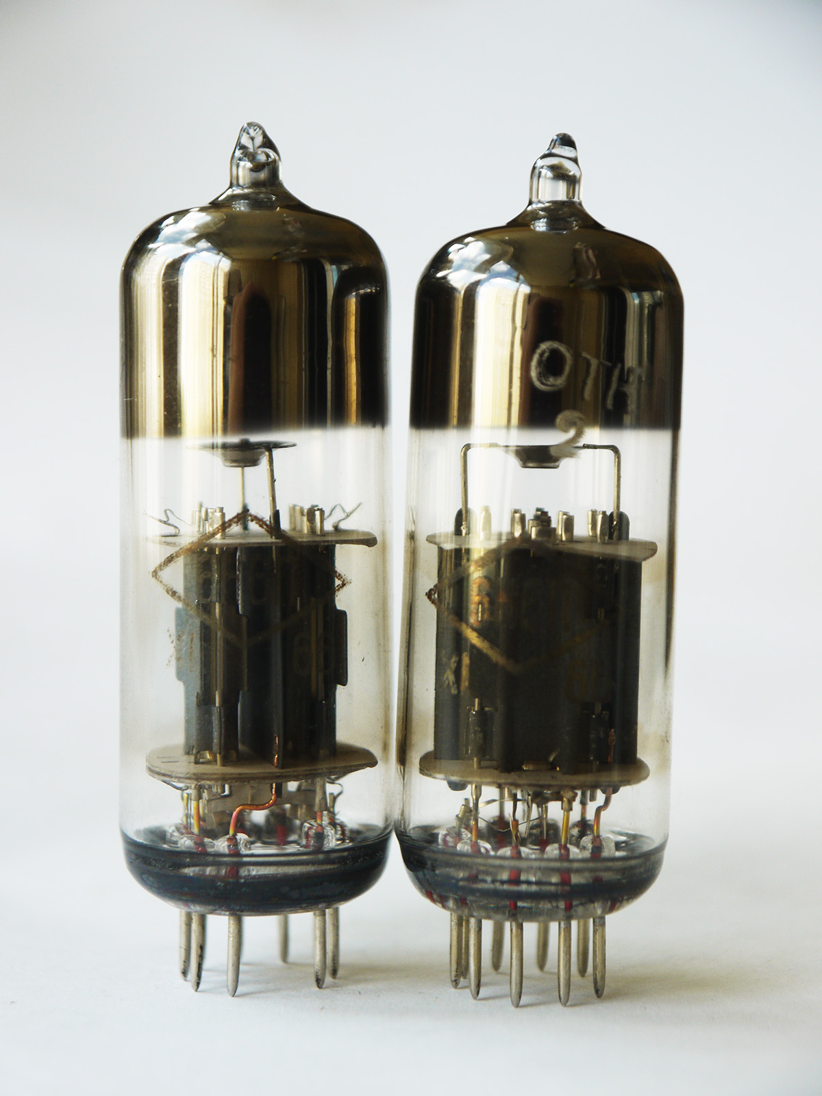 6N6P / ECC99 / E182CC Matched Pair Photon NEW Square Getter Strong SameDate